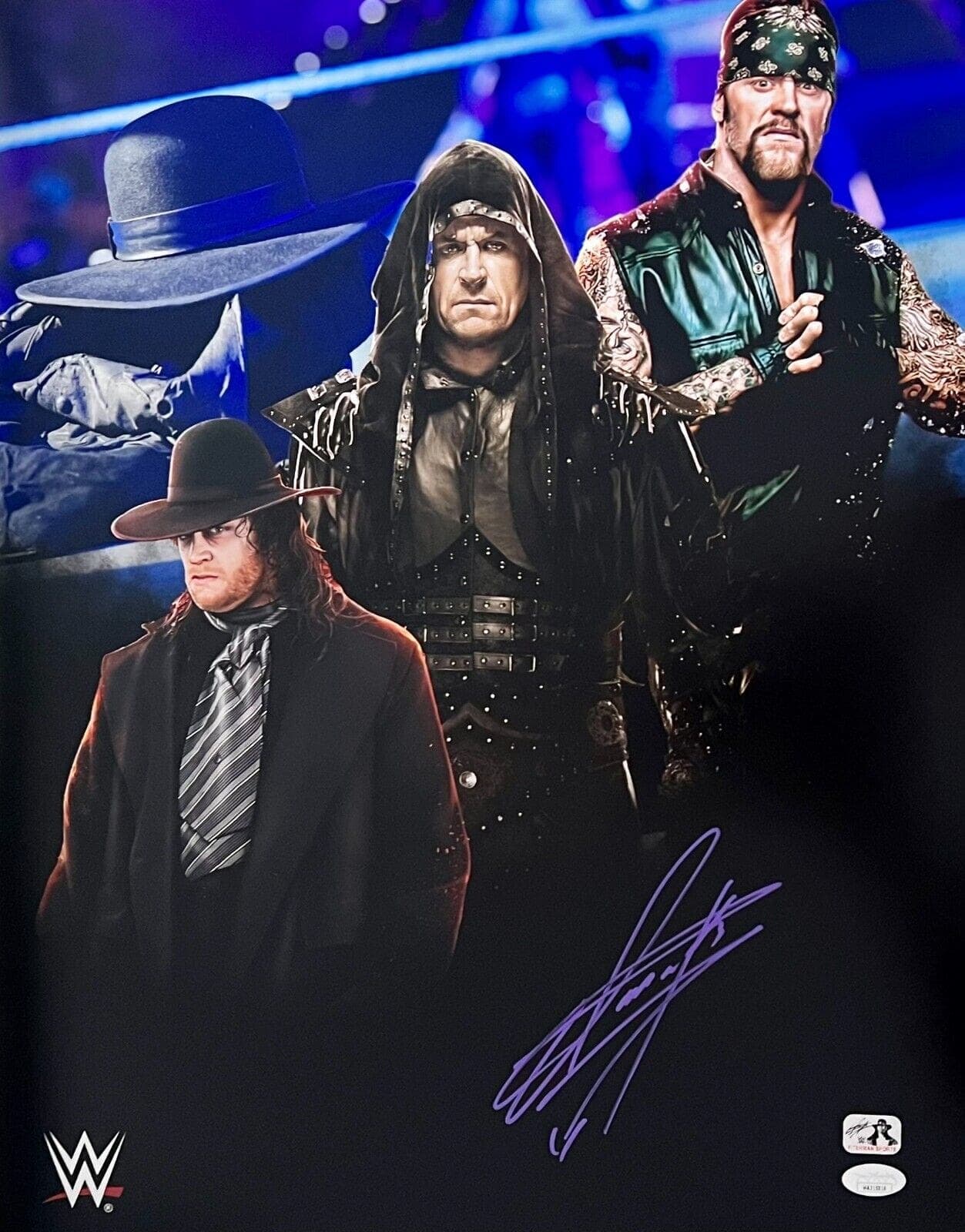 Undertaker Signed Autographed 16×20 Photo JSA Authenticated #1 Purple Undertaker Photo 16x20-16-20-1-purple, supplier stock photo