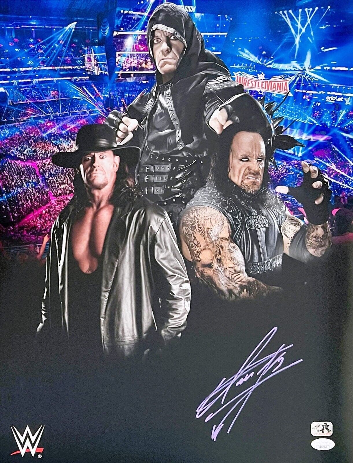 Undertaker Signed Autographed 16×20 Photo JSA Authenticated #10 Purple Undertaker Photo 16x20-16-20-10-purple, supplier stock photo
