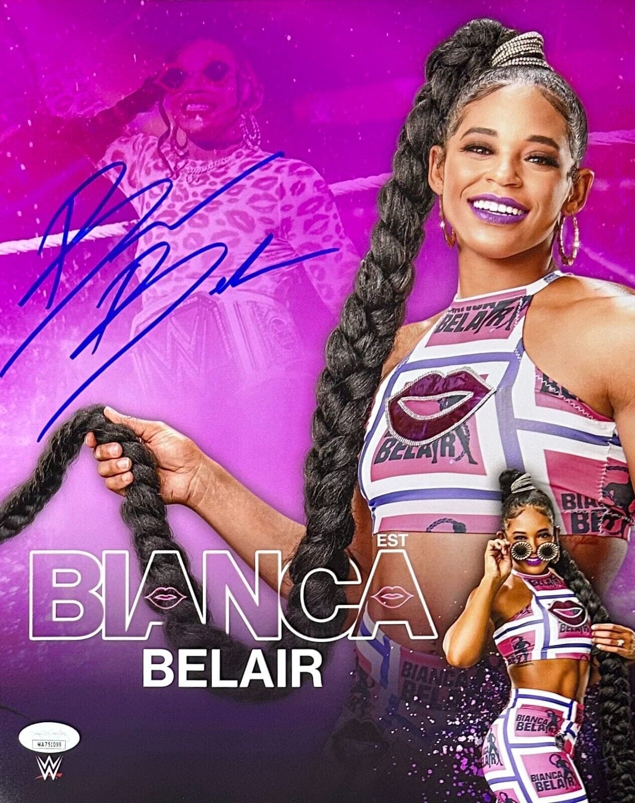 Bianca Belair Signed Autographed 11×14 Photo JSA Authenticated 2 Bianca Belair Photo 11x14-11-14-2, supplier stock photo