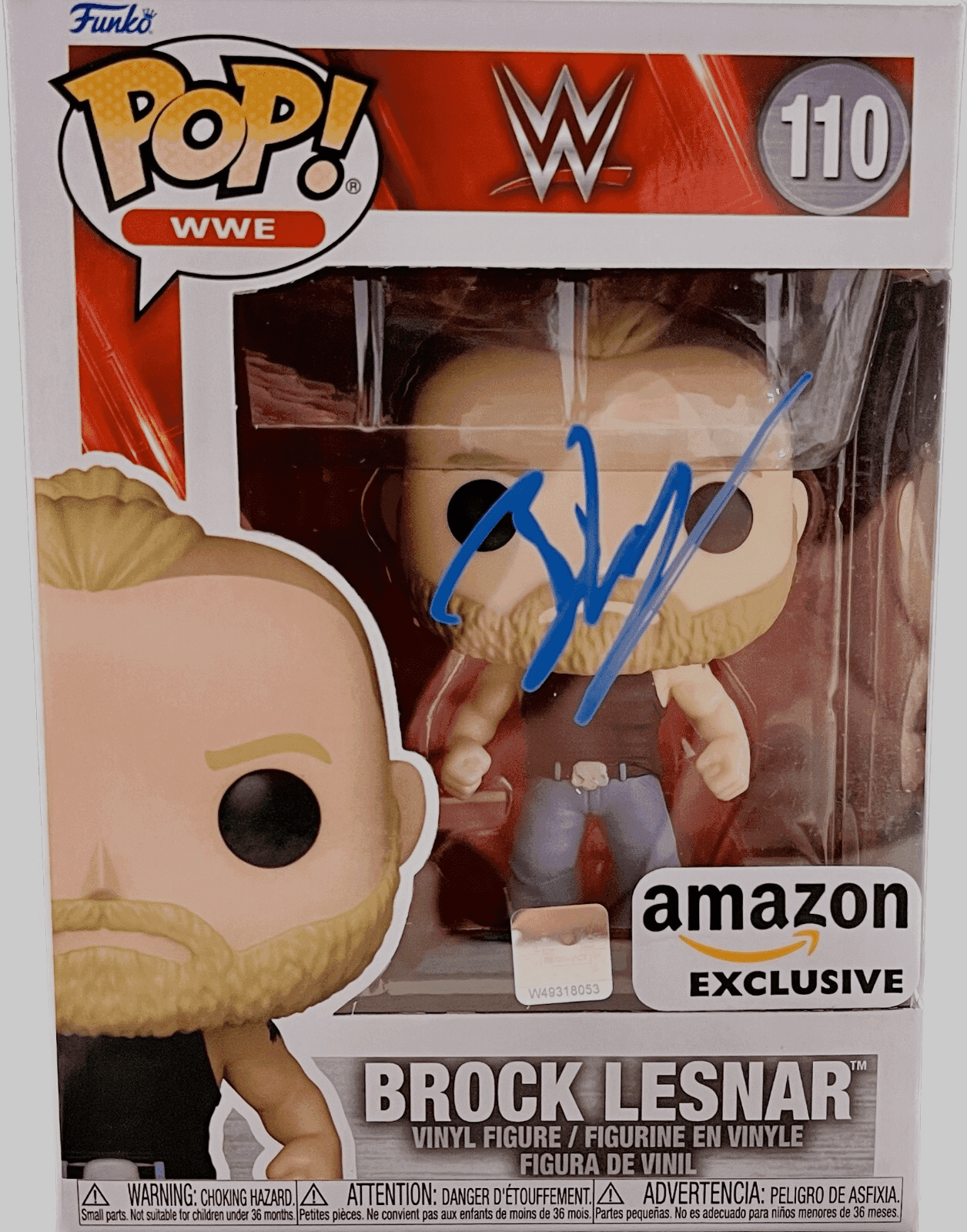 Brock Lesnar Signed Autographed Funko POP 110 JSA Authenticated Blue Brock Lesnar Other funko-pop-110-blue, supplier stock photo