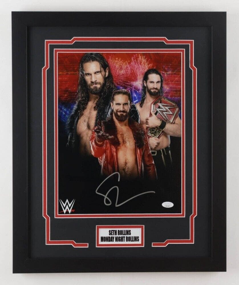 Seth Rollins Signed Autographed Framed 11×14 Photo JSA Authenticated #7 Seth Rollins Photo 11x14-framed-11-14-7, supplier stock photo