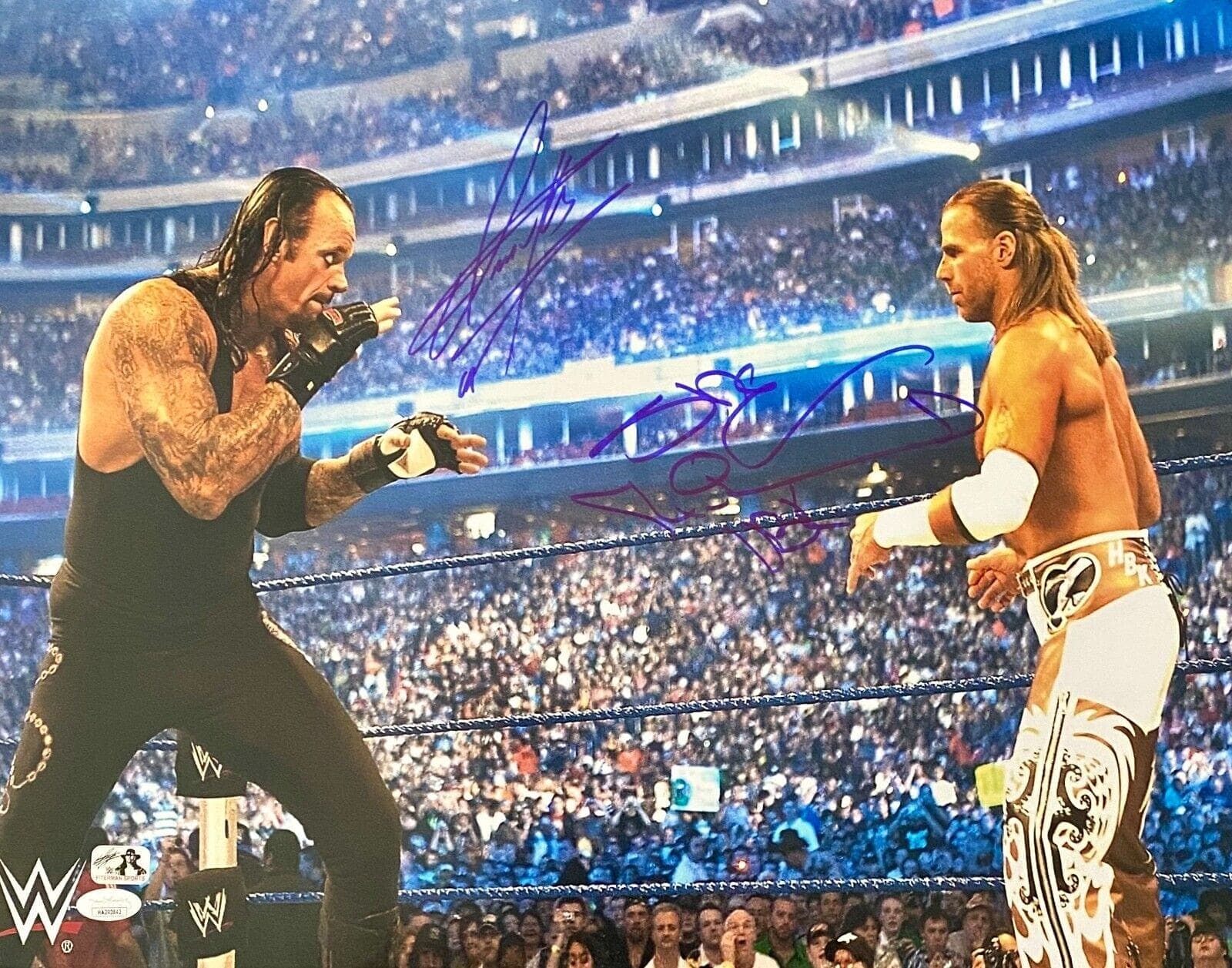 Undertaker Shawn Michaels Signed Autographed 16×20 Photo JSA Authenticated #1 Shawn Michaels Photo 16x20-undertaker-16-20-1, supplier stock photo