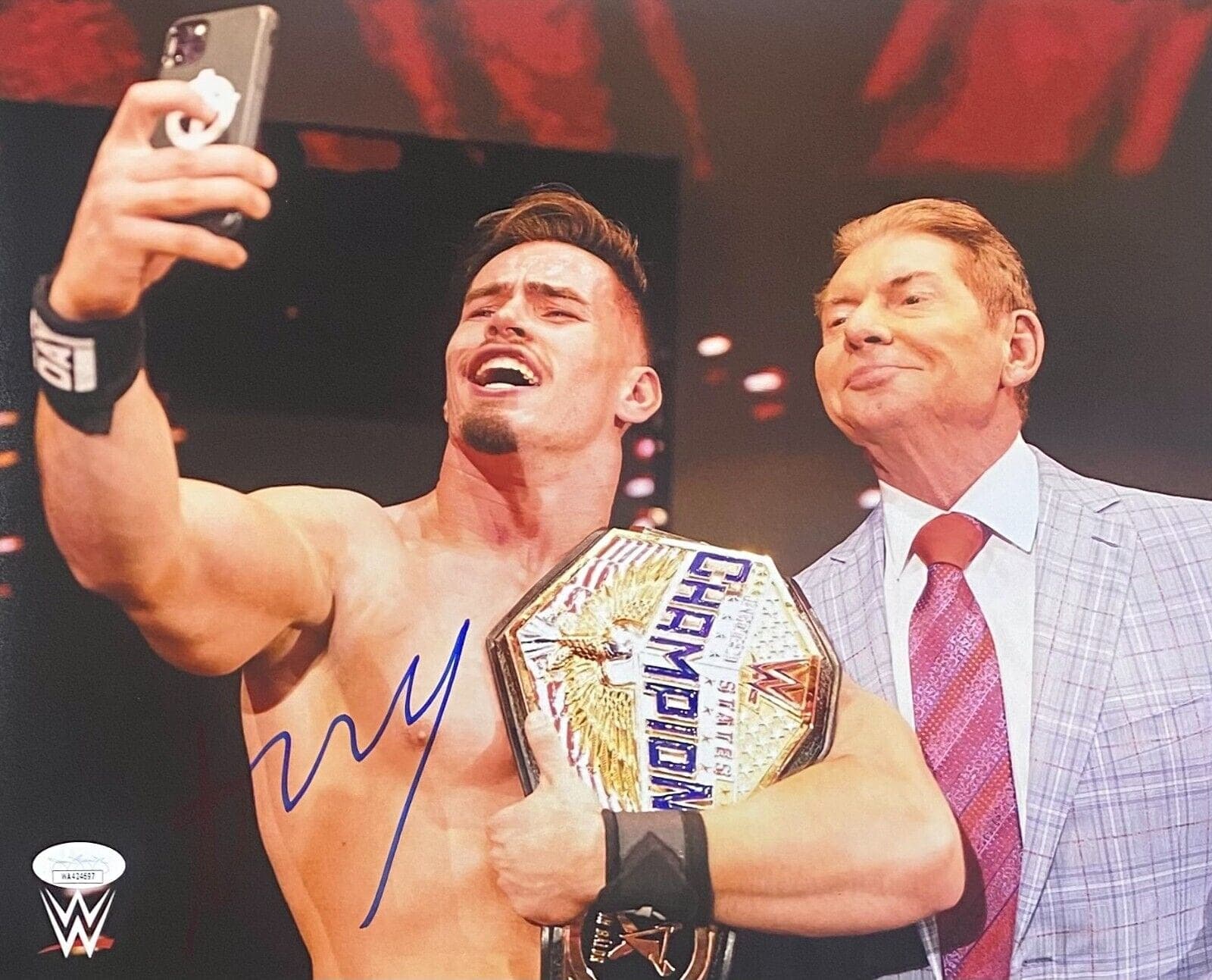 Austin Theory Signed Autographed 11×14 Photo JSA Authenticated #4 Photo 11x14-austin-theory-11-14-4, supplier stock photo