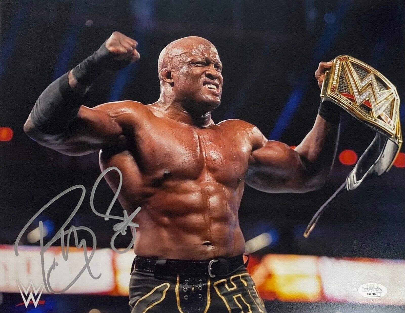 Bobby Lashley Signed Autographed 11×14 Photo JSA Authenticated #3 Photo 11x14-bobby-lashley-11-14-3, supplier stock photo