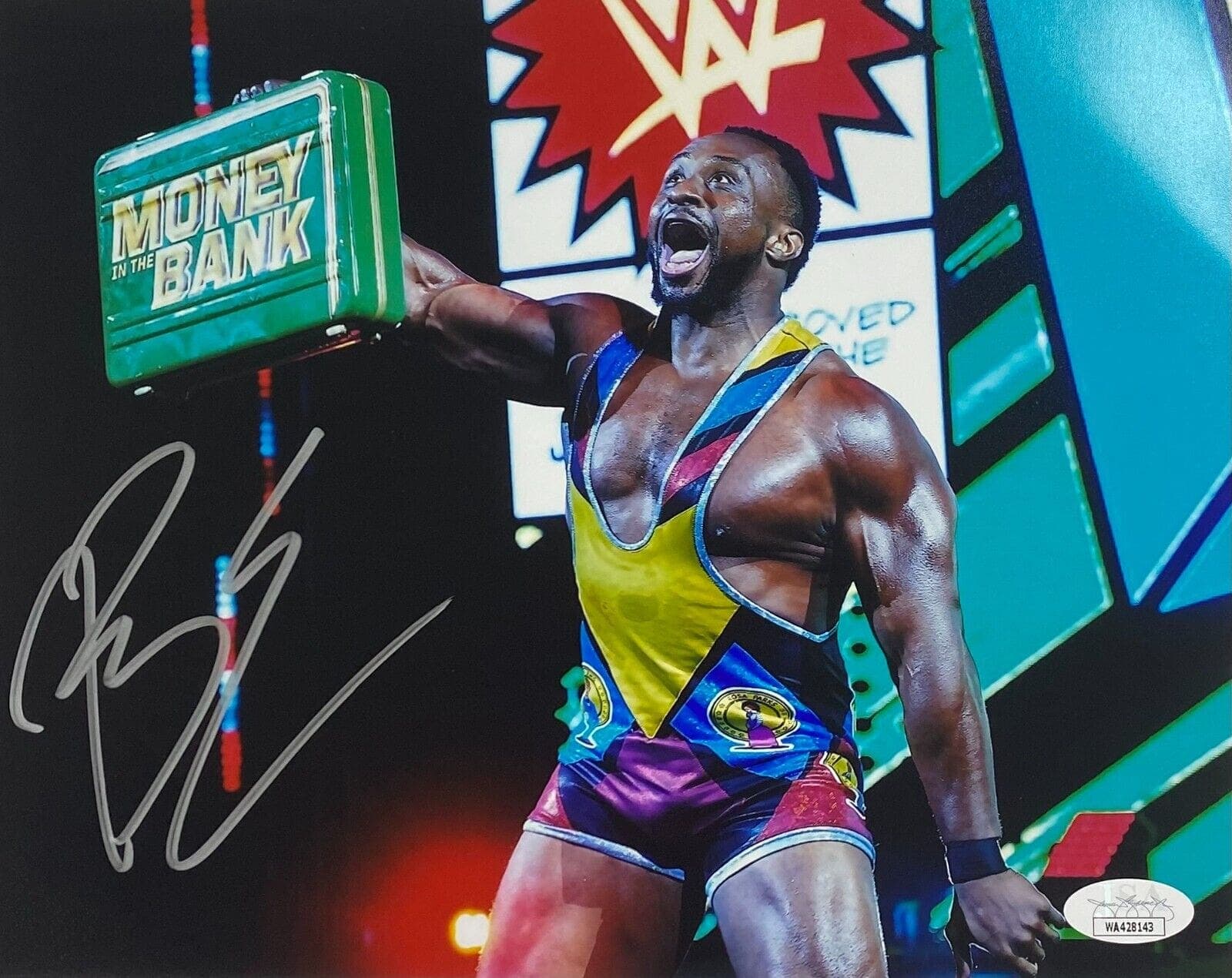 Big E Signed Autographed 8×10 Photo JSA Authenticated #4 Photo 8x10-big-8-10-4, supplier stock photo