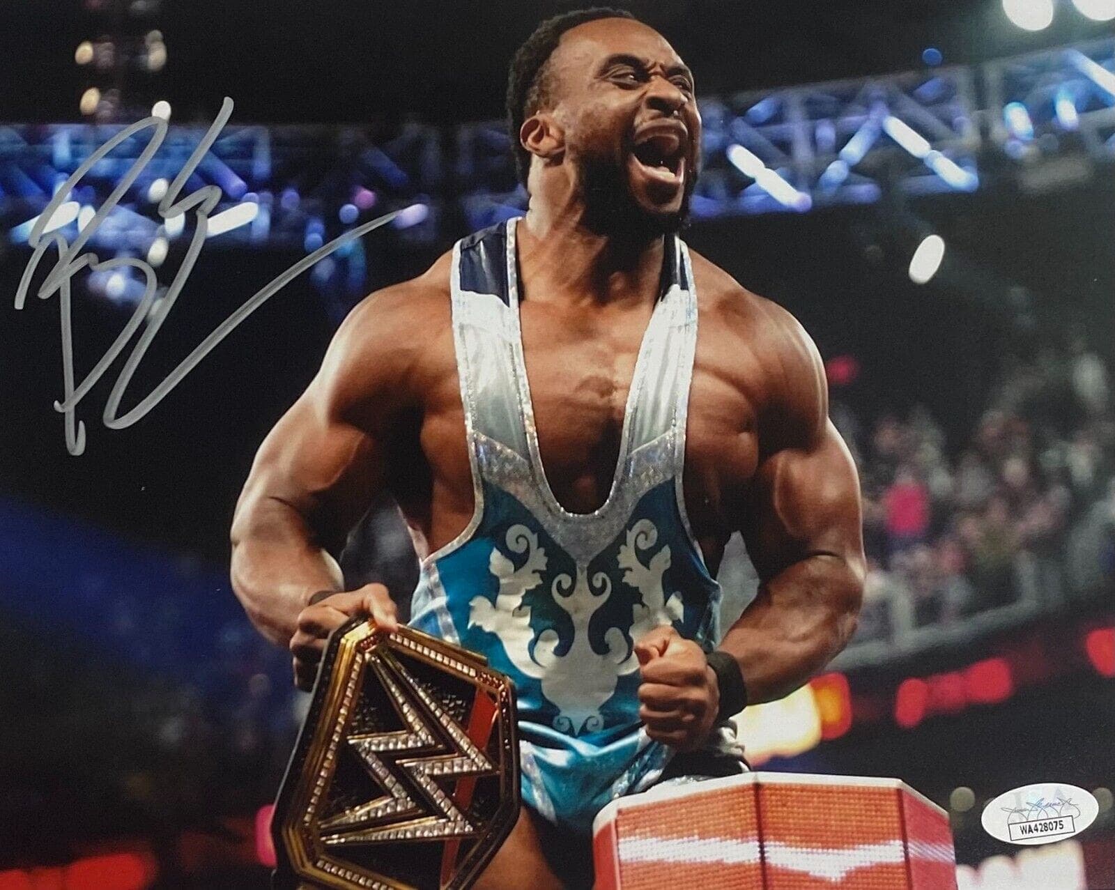Big E Signed Autographed 8×10 Photo JSA Authenticated #3 Photo 8x10-big-8-10-3, supplier stock photo