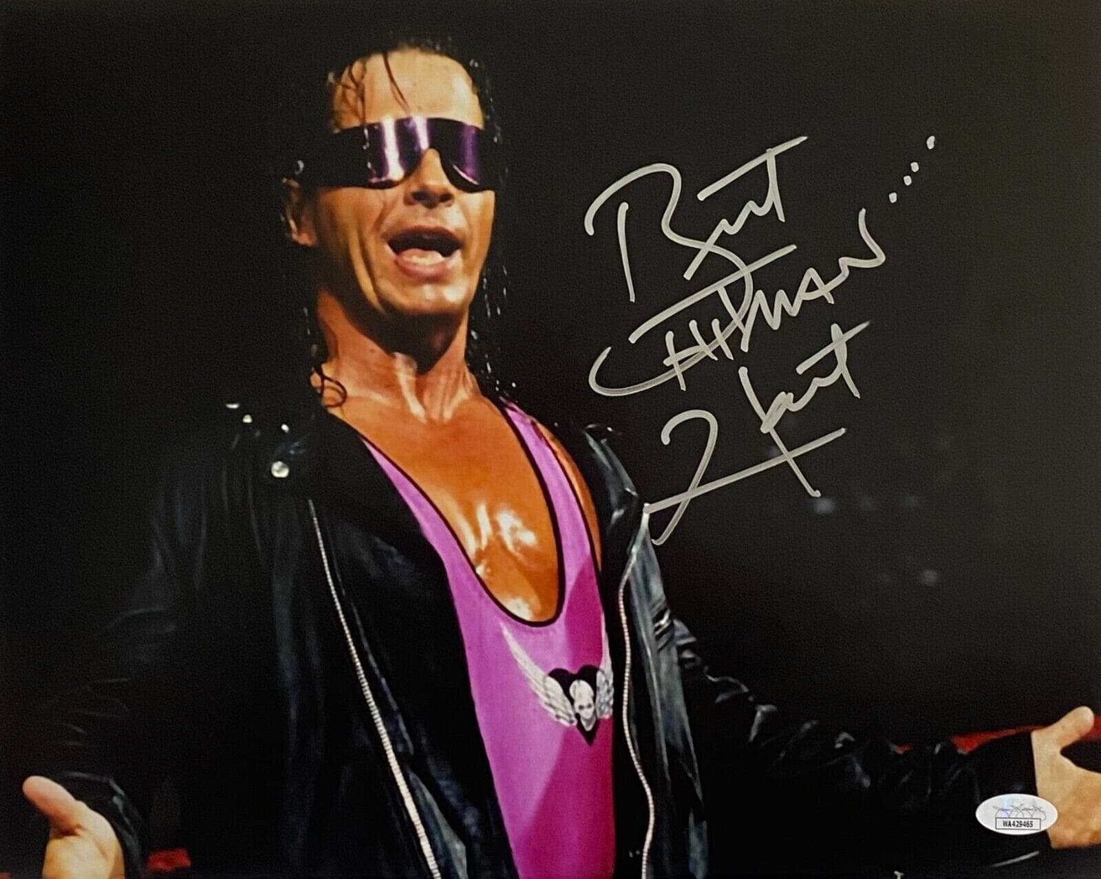 Bret Hart Signed Autographed 11×14 Photo JSA Authenticated #10 Bret Hart Photo 11x14-bret-hart-11-14-10, supplier stock photo