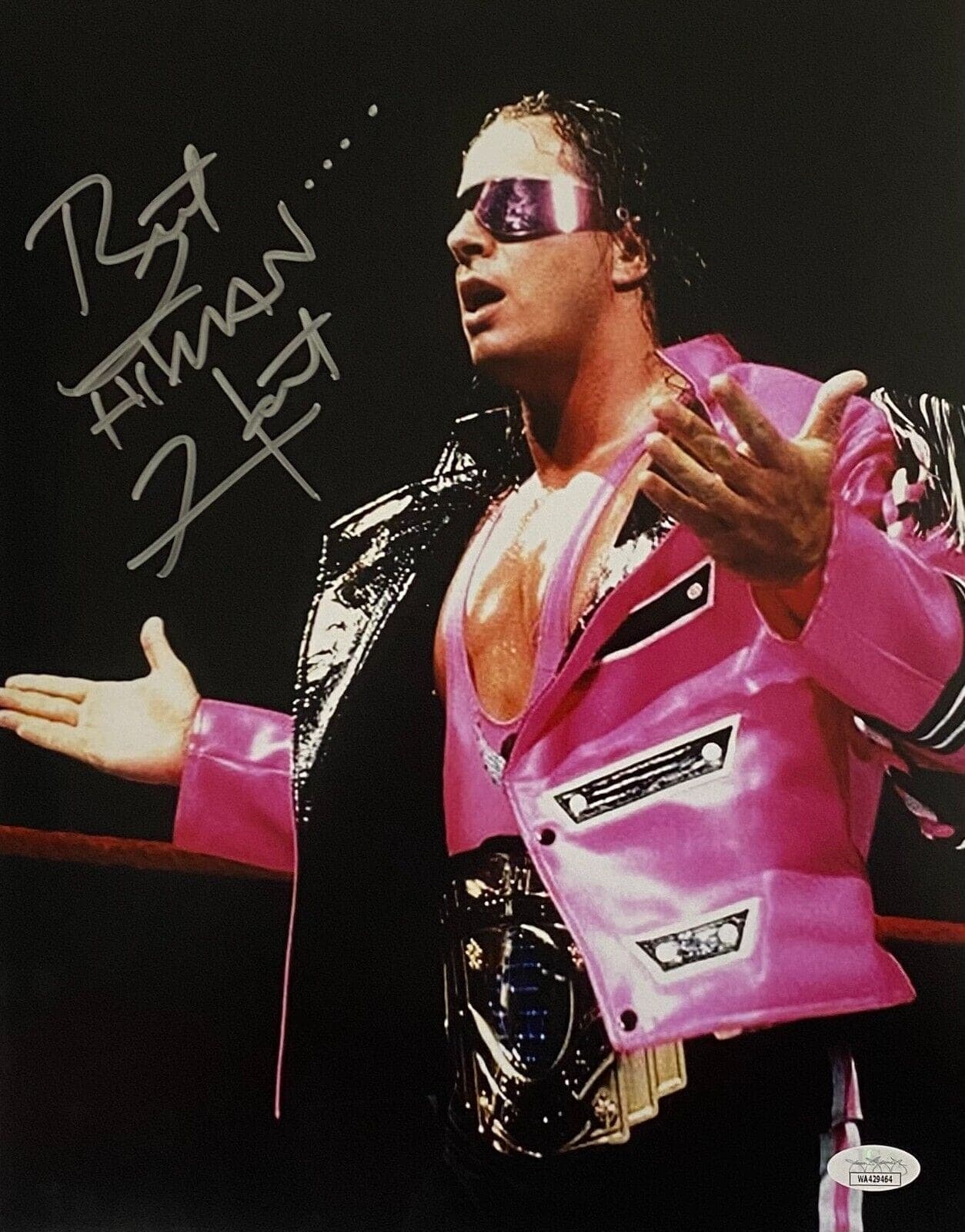 Bret Hart Signed Autographed 11×14 Photo JSA Authenticated #5 Bret Hart Photo 11x14-bret-hart-11-14-5, supplier stock photo