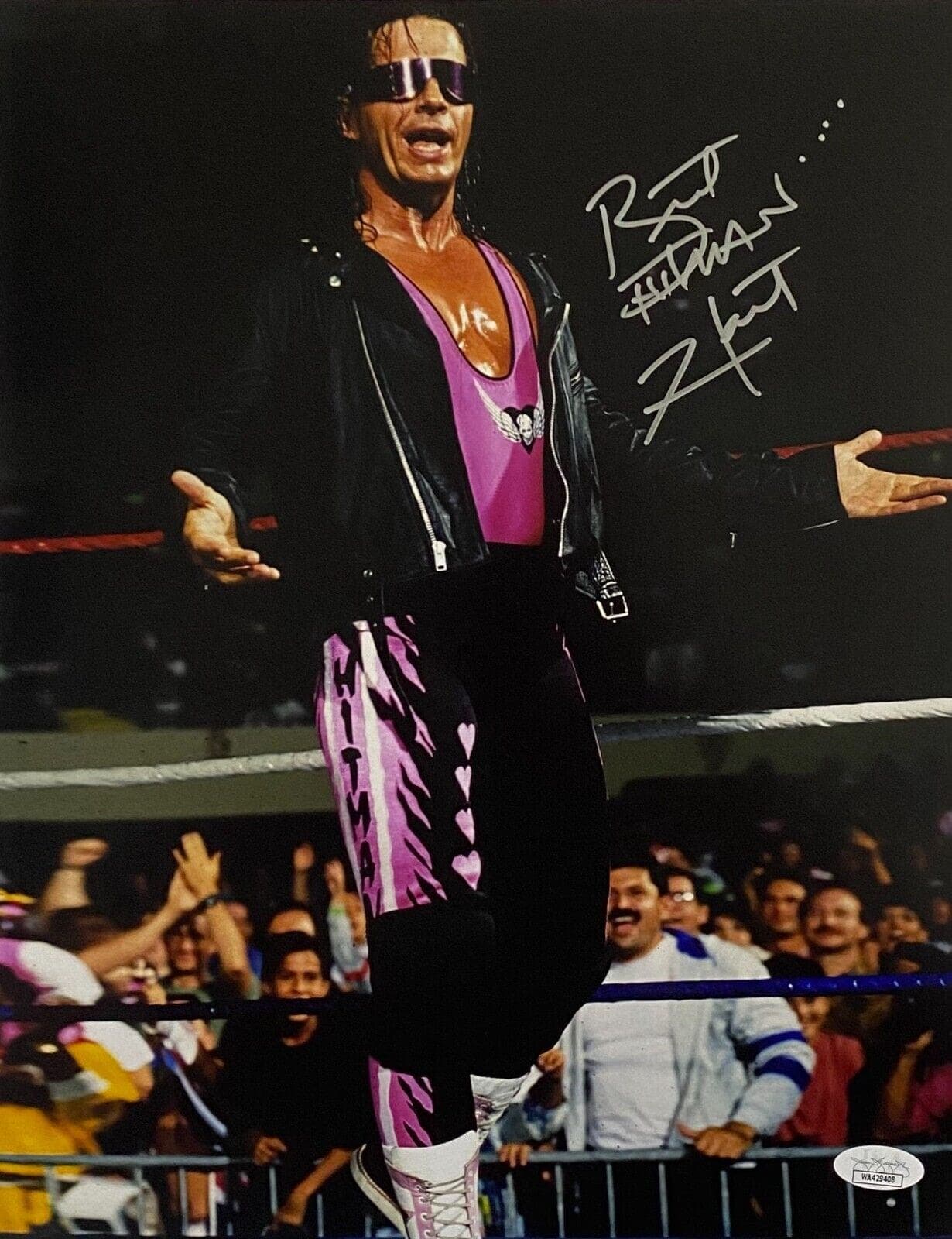 Bret Hart Signed Autographed 11×14 Photo JSA Authenticated #4 Bret Hart Photo 11x14-bret-hart-11-14-4, supplier stock photo
