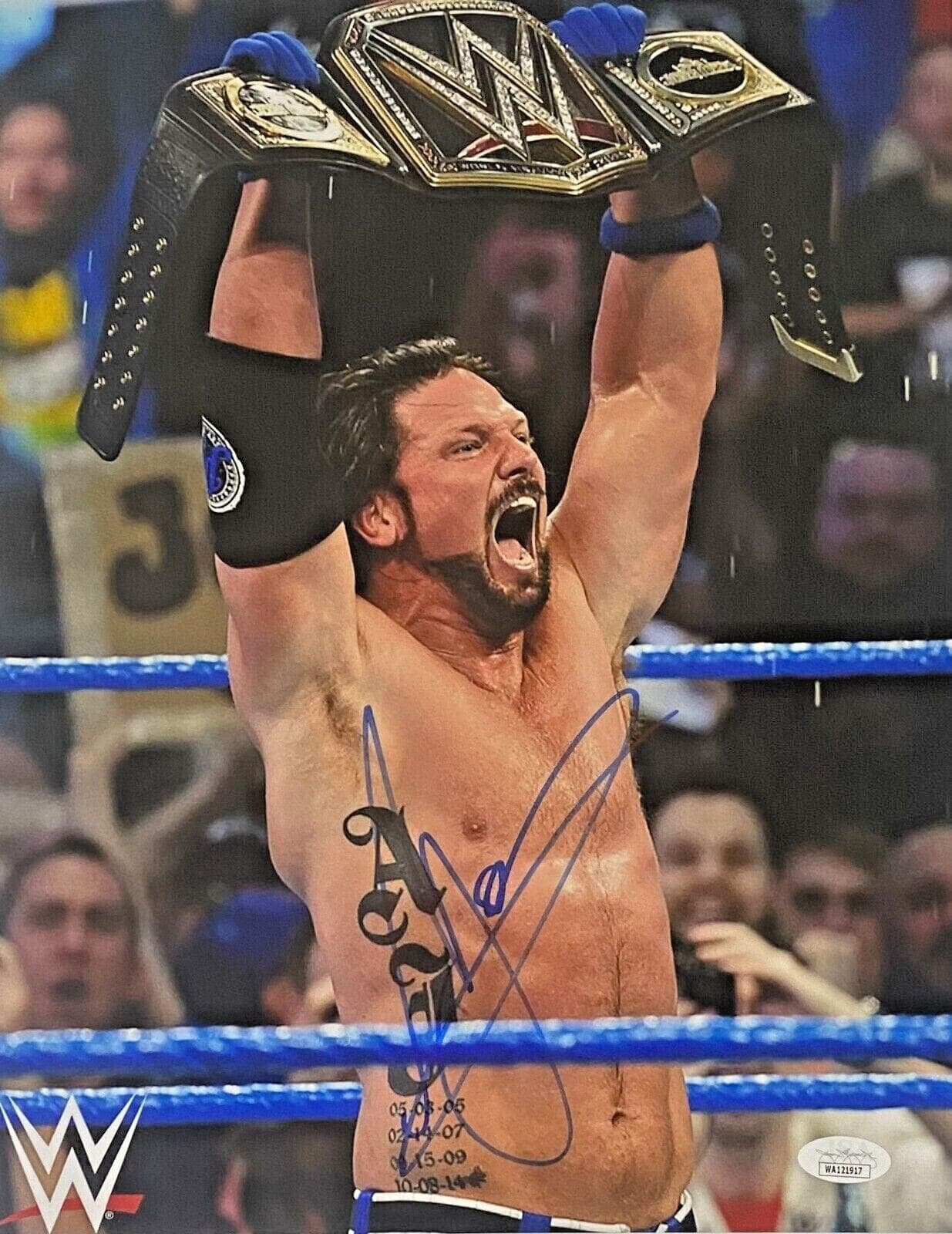 A.J. Styles Signed Autographed 11×14 Photo JSA Authenticated #3 Photo 11x14-styles-11-14-3, supplier stock photo