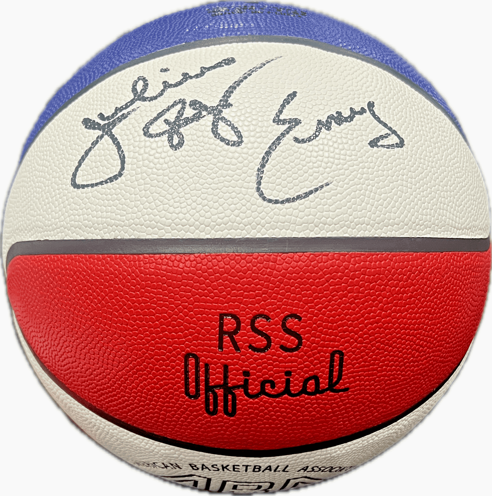 Julius Erving Ball julius-dr-erving-aba-basketball-black, Philadelphia 76ers, supplier stock photo