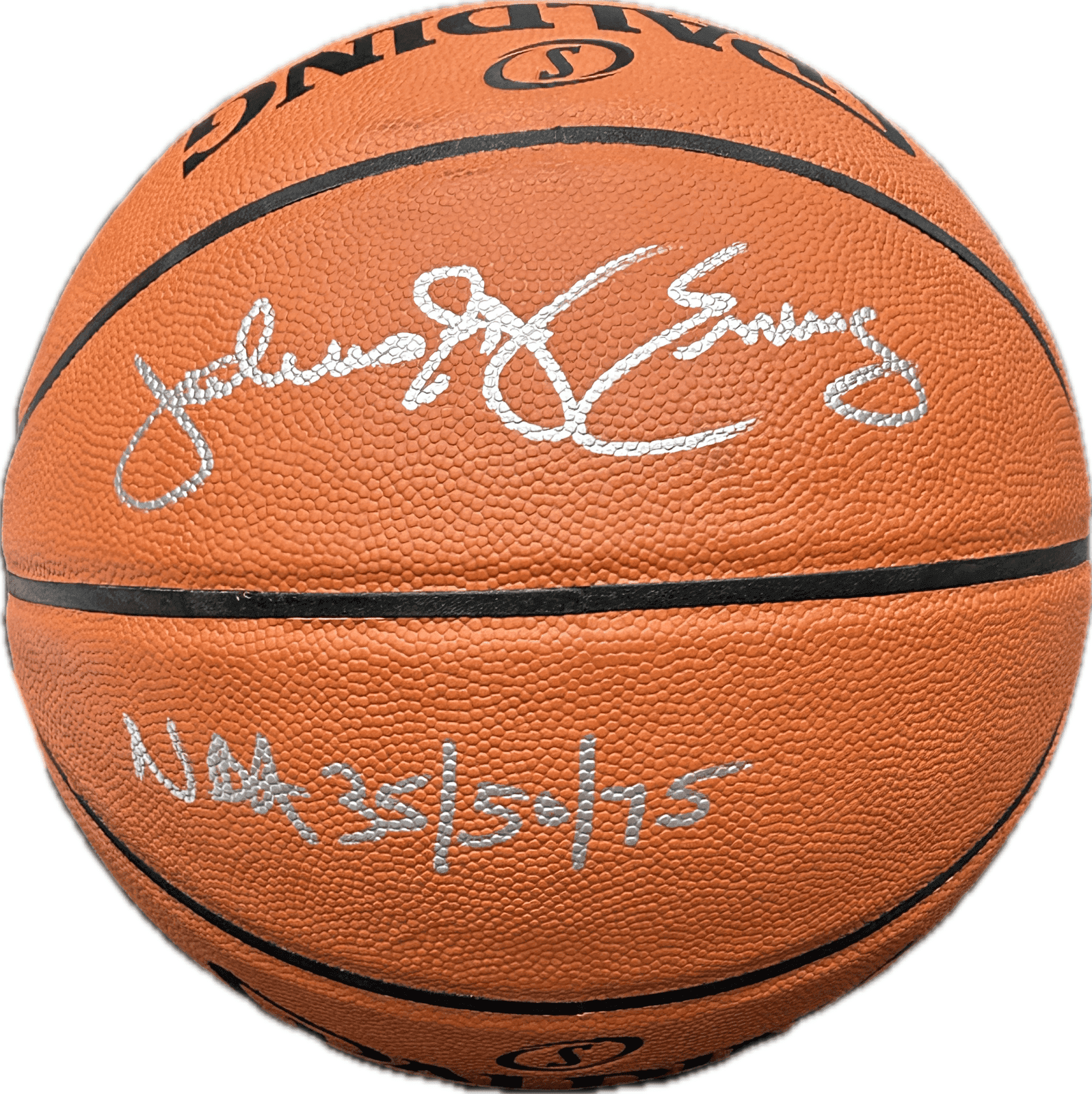 Julius Erving Ball julius-dr-erving-spalding-basketball-nba, Philadelphia 76ers, supplier stock photo
