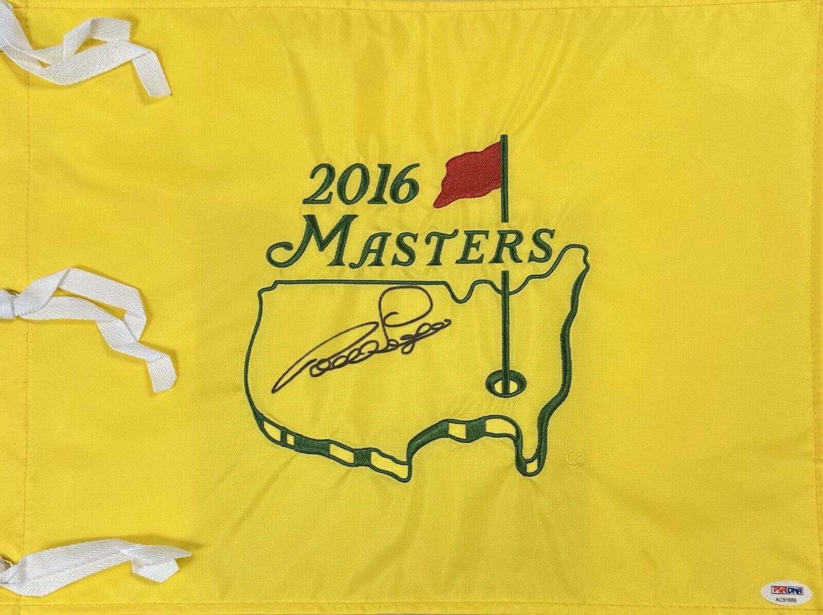 Bernhard Langer Signed Autographed Masters Flag PSA/DNA Authenticated AC91689 Ball bernhard-langer-masters-flag-ac91689, supplier stock photo
