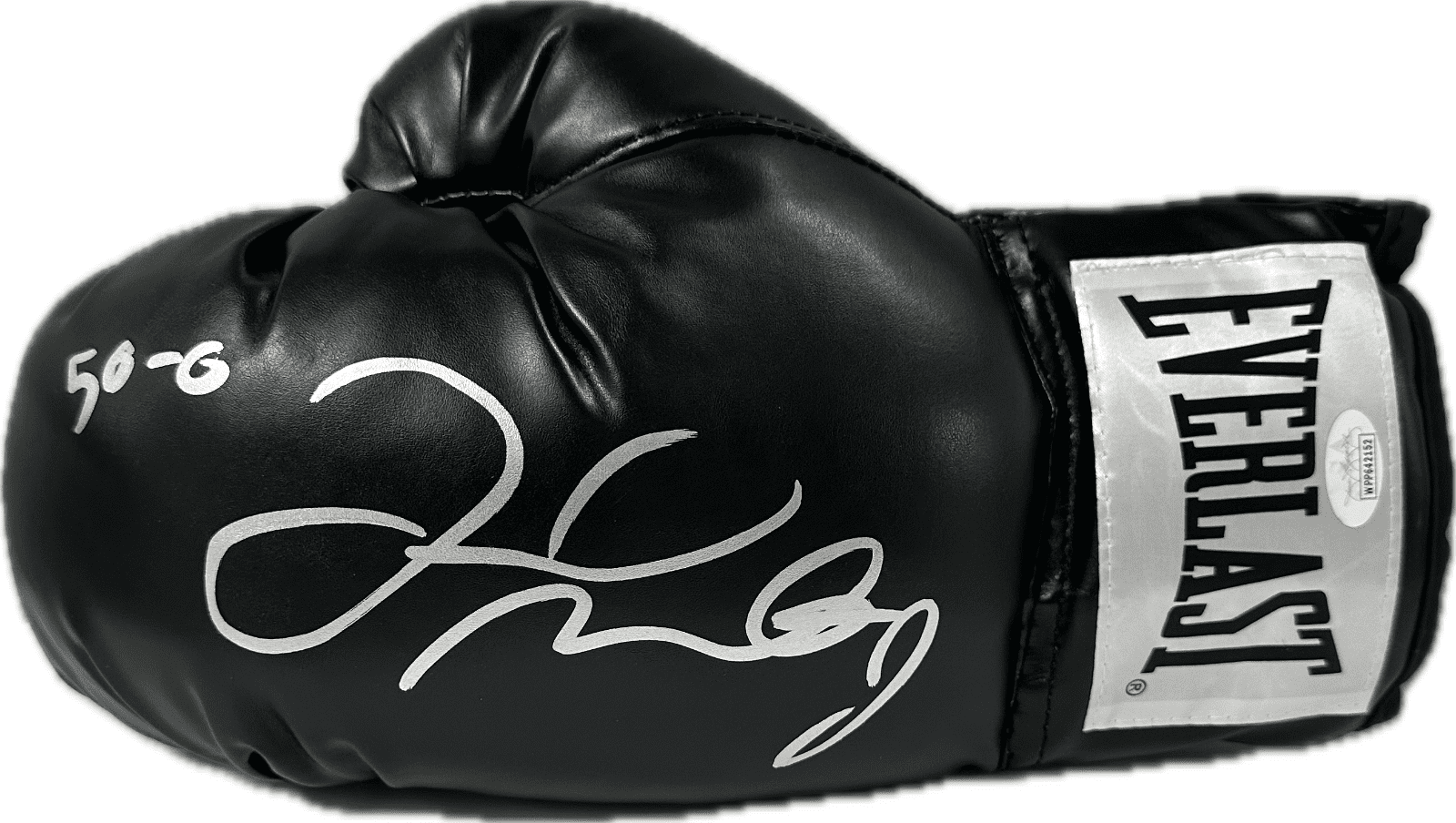 Floyd Mayweather Jr. Signed Autographed Black Boxing Glove JSA Left W/ 50-0 Floyd Mayweather Jr. Glove black-boxing-left-50-0, supplier stock photo