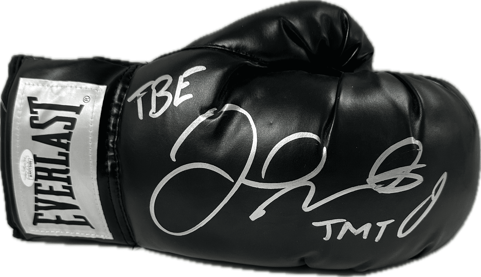 Floyd Mayweather Jr. Signed Autographed Black Boxing Glove JSA Right w/TBE & TMT Floyd Mayweather Jr. Glove black-boxing-right-tbe-tmt, supplier stock photo