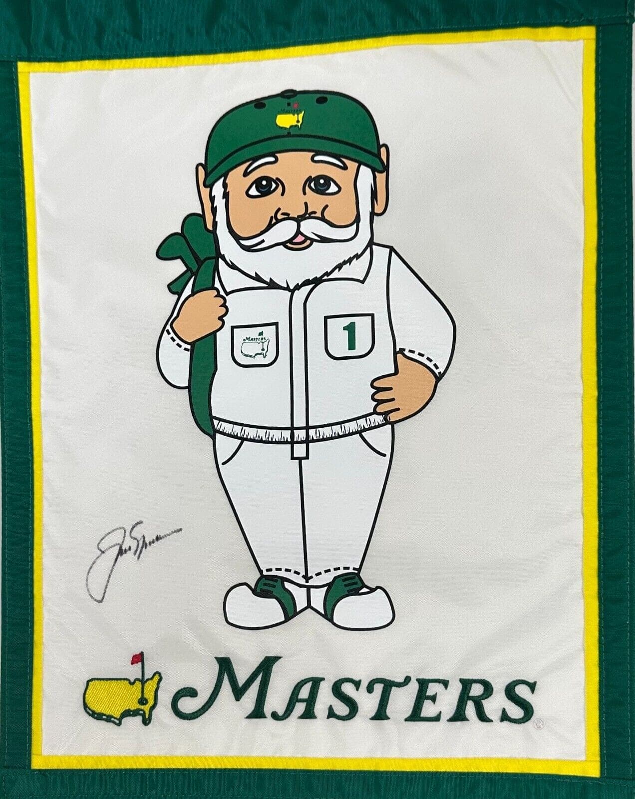 Jack Nicklaus Signed Autographed Garden Masters Flag Beckett Authenticated Jack Nicklaus Ball garden-masters-flag, supplier stock photo