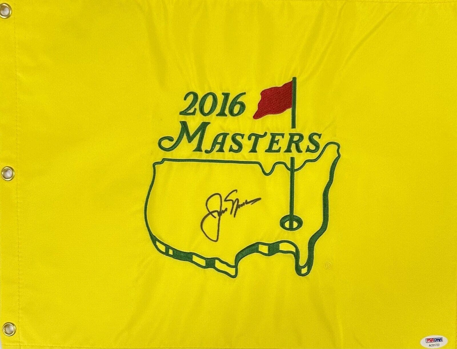 Jack Nicklaus Signed Autographed 2016 Masters Flag PSA/DNA Authentic AC91722 Jack Nicklaus Ball 2016-masters-flag-ac91722, supplier stock photo