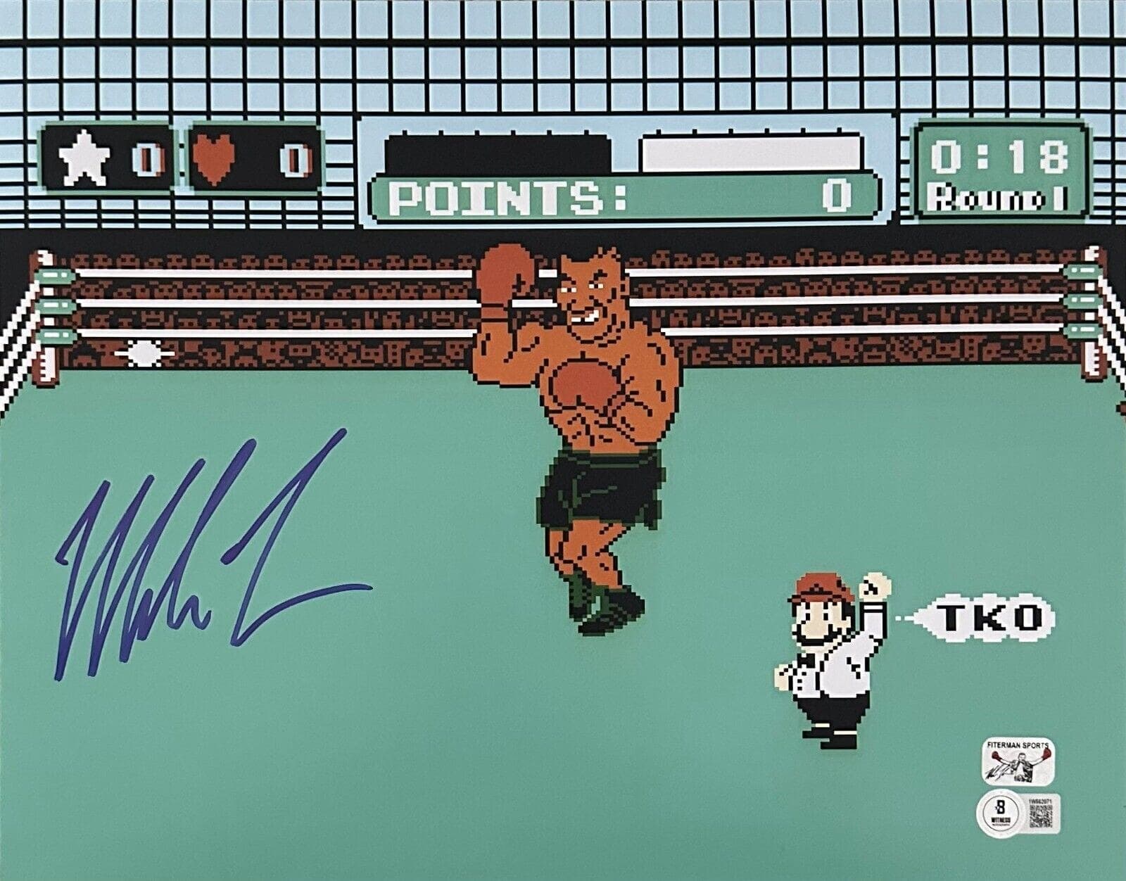Mike Tyson Signed Photo 11×14 Beckett & Tyson Hologram Authen Punch Out #1 Mike Tyson Photo 11x14-mike-tyson-11-14-hologram-authen, supplier stock photo