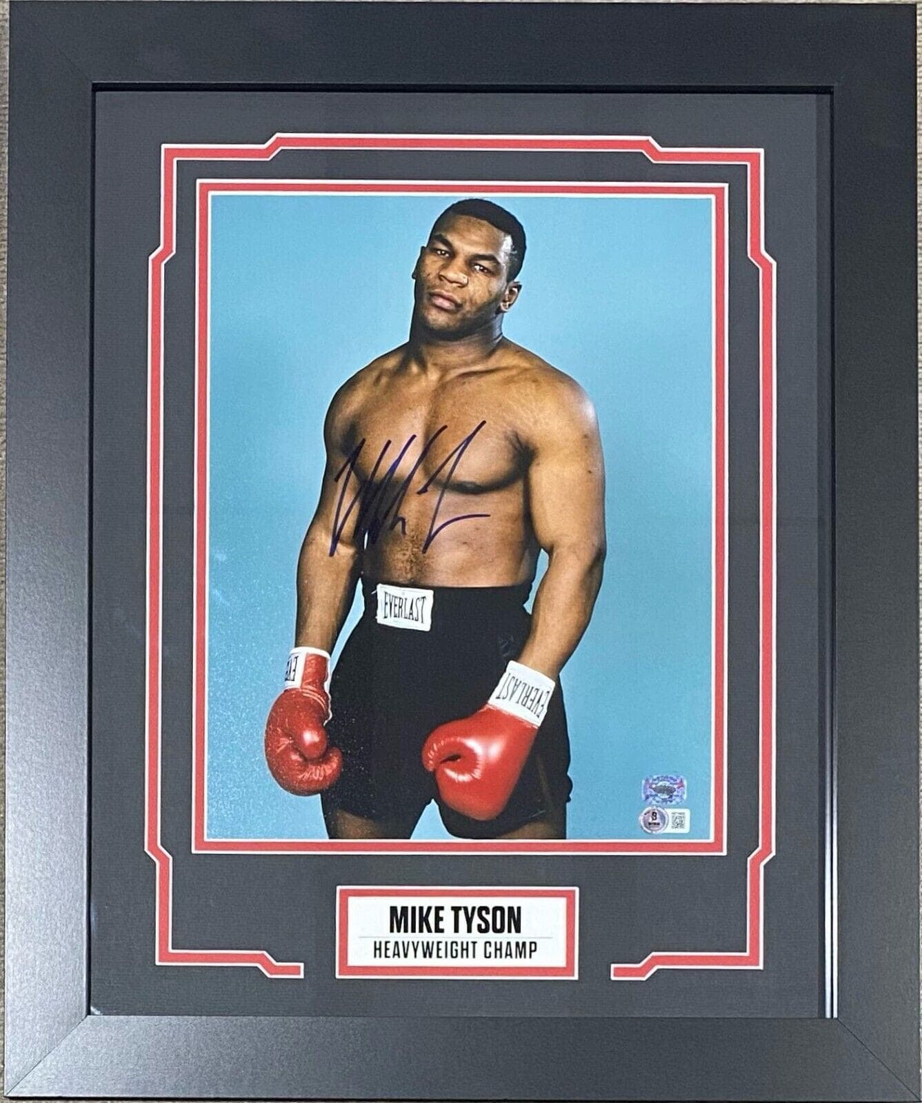 Mike Tyson Signed Framed Photo 11×14 Beckett & Tyson Hologram Authen #1 Mike Tyson Photo 11x14-mike-tyson-framed-11-14-hologram, supplier stock photo