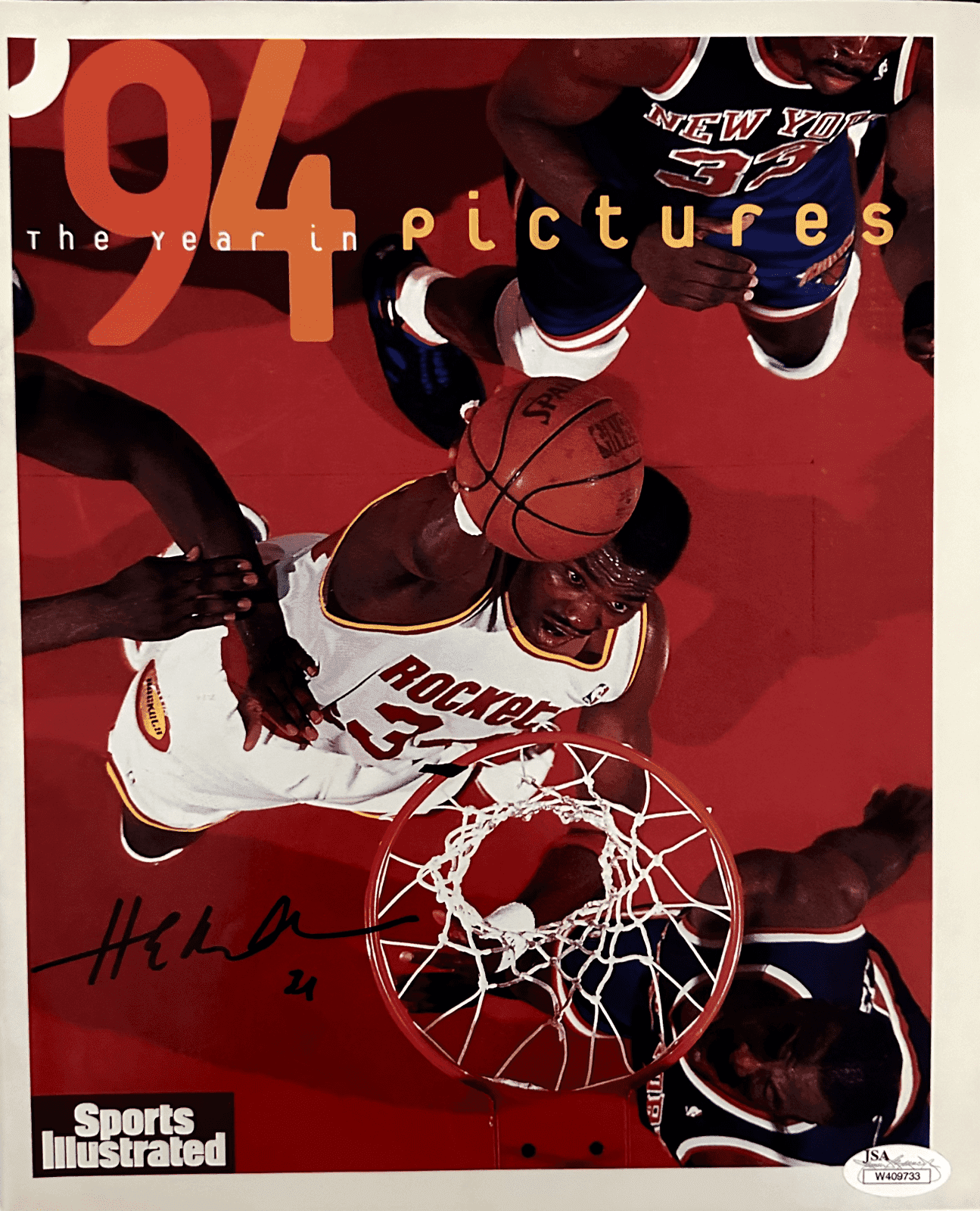 Hakeem Olajuwon Signed 94 The Year In Pictures Sports Illustrated Magazine JSA Hakeem Olajuwon Other 94-year-pictures-illustrated-magazine, Houston Rockets, supplier stock photo