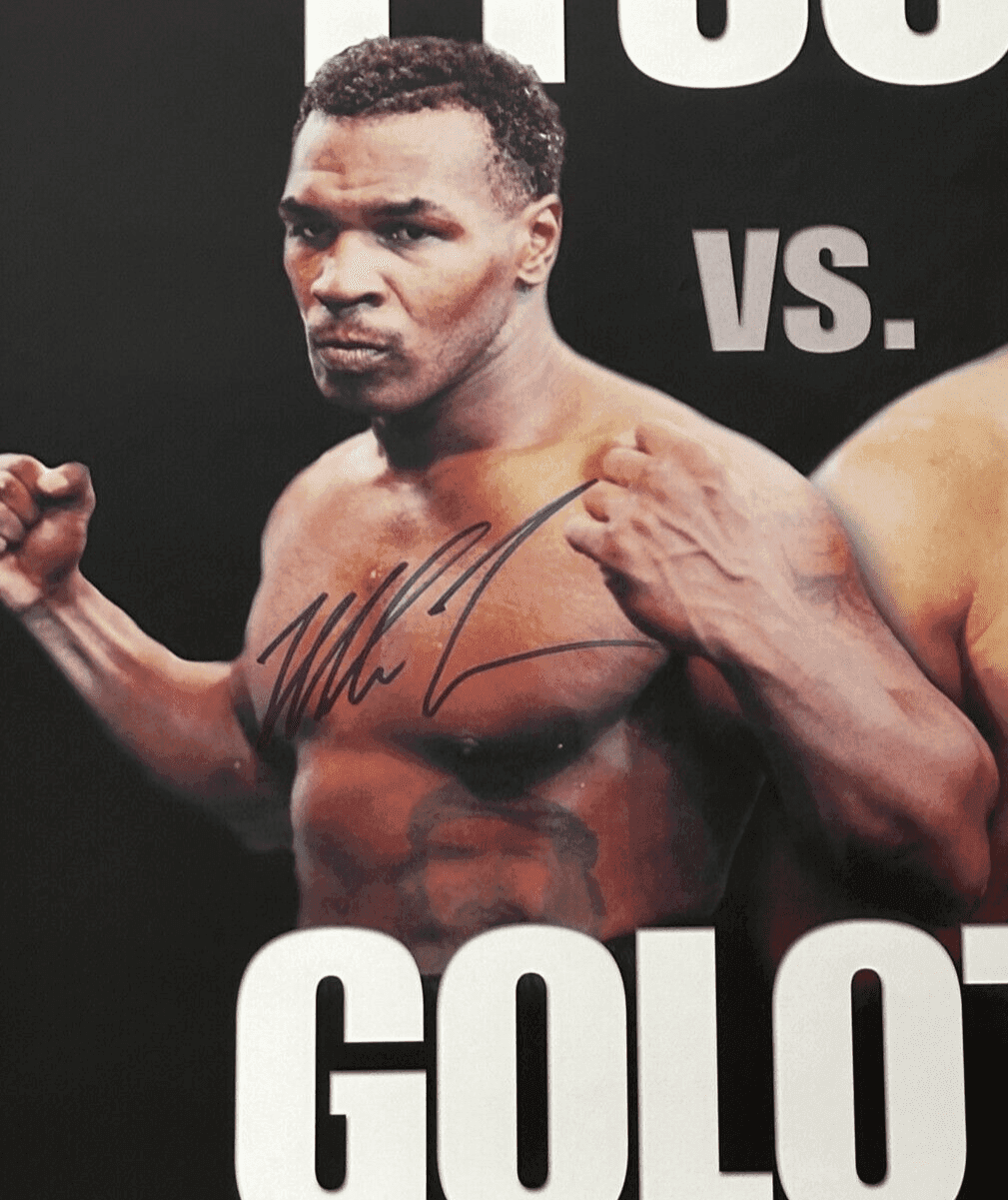 Mike Tyson vs Golota Signed Original Fight Poster JSA & Tyson Hologram Authentic Mike Tyson Other vs-golota-original-fight-poster-hologram, view 2, supplier stock photo