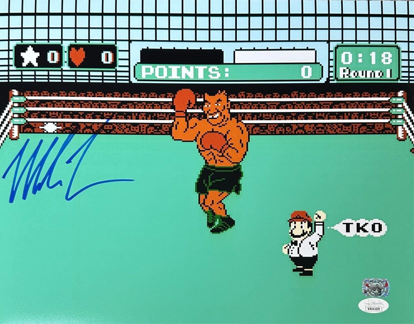 Mike Tyson Signed Autographed 11×14 Photo JSA & Mike Tyson Authentic Punch Out Mike Tyson Photo 11x14-11-14-punch-out, supplier stock photo