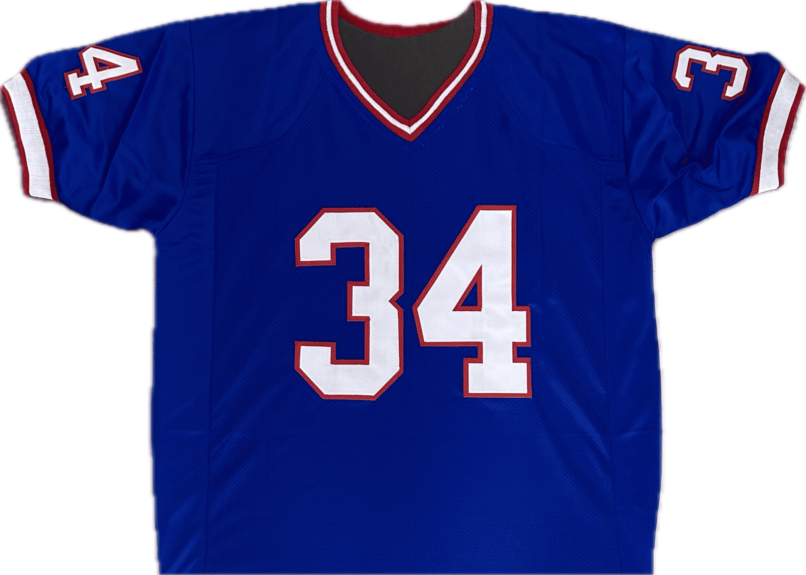 Thurman Thomas Signed Autographed Custom Blue/White Jersey JSA Authenticated Jersey thurman-thomas-blue-white, view 2, supplier stock photo