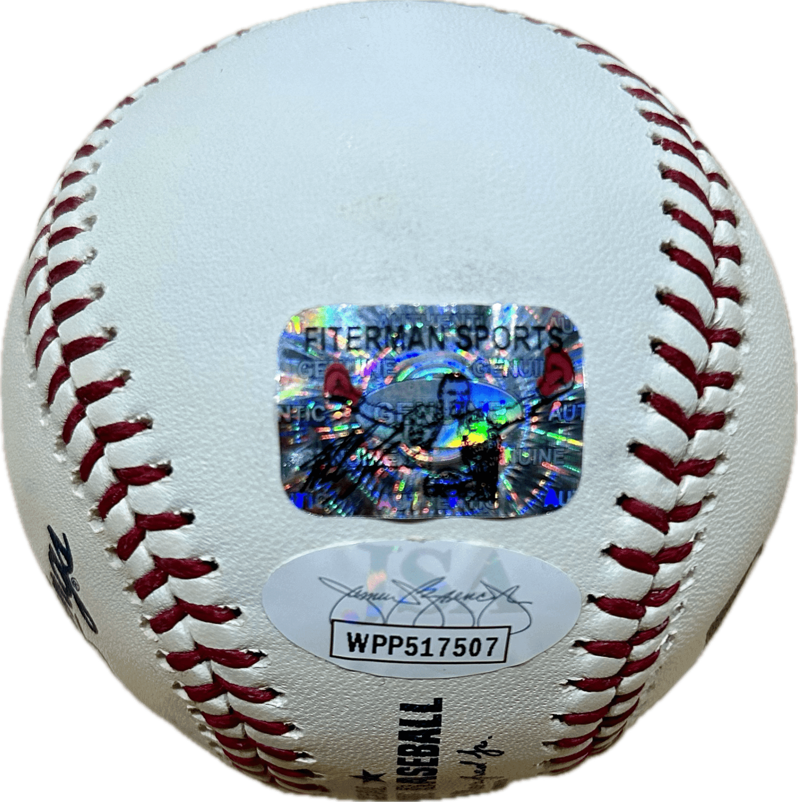 Mike Tyson & Evander Holyfield Signed OML Baseball JSA & Tyson Authentic 517507 Evander Holyfield Ball mike-tyson-oml-baseball-517507, view 4, supplier stock photo