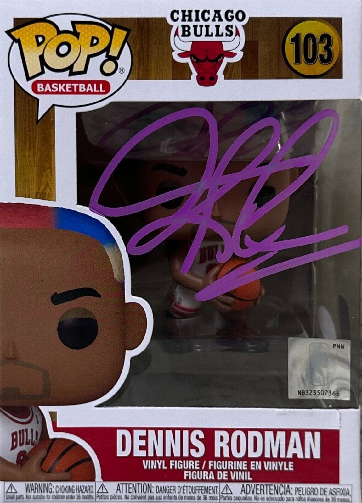 Dennis Rodman Signed Funko POP Figure JSA & Rodman Exclusive Hologram Authen Pur Dennis Rodman Other dennis-rodman-funko-pop-figure-hologram, supplier stock photo