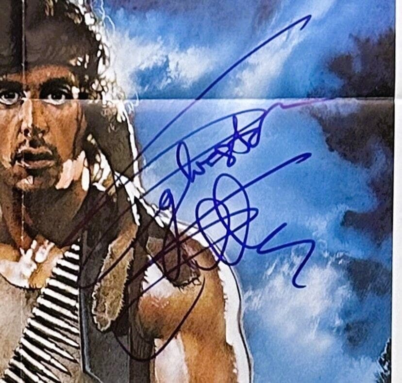 Sylvester Stallone Signed First Blood Original Movie 27×41 Poster BAS AC67507 Sylvester Stallone Other 27x41-sylvester-stallone-first-blood-original, view 2, supplier stock photo