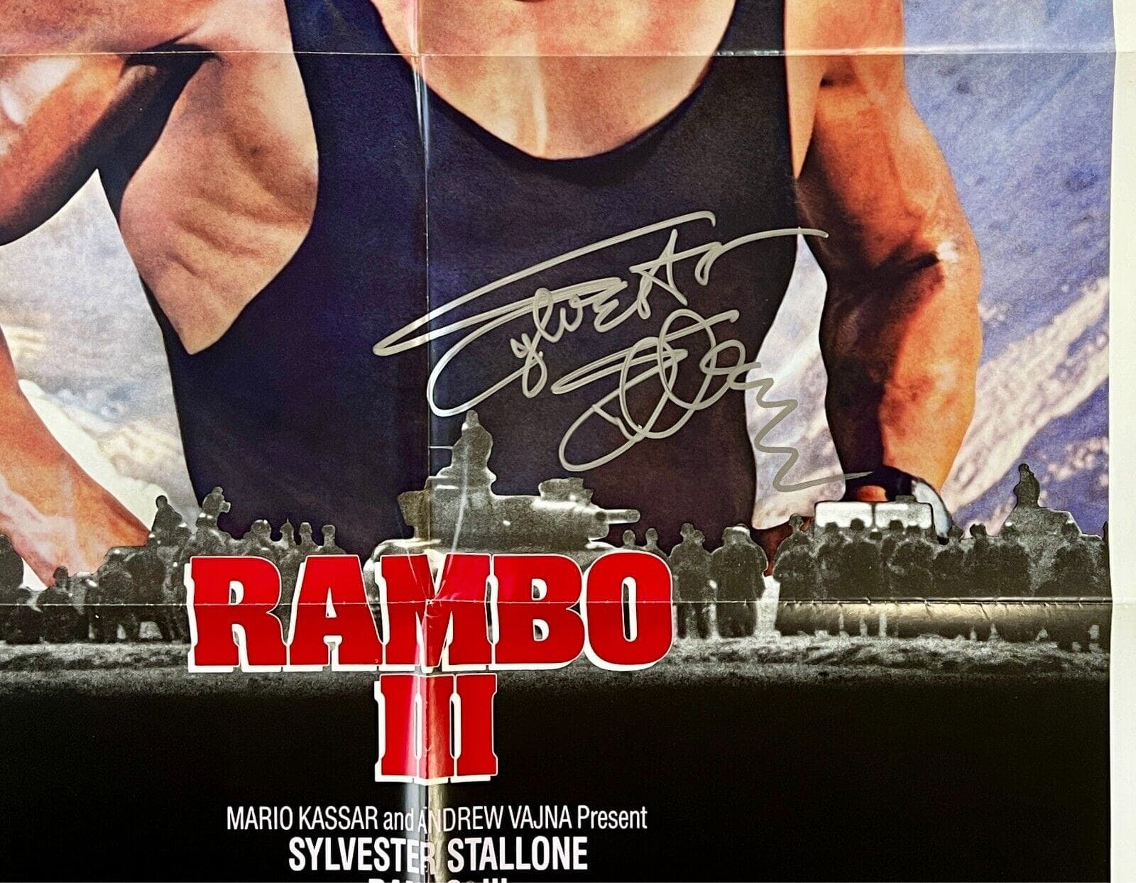 Sylvester Stallone Signed Rambo III Original Movie 27×41 Poster BAS AC67495 Sylvester Stallone Other 27x41-sylvester-stallone-rambo-iii-original, view 2, supplier stock photo