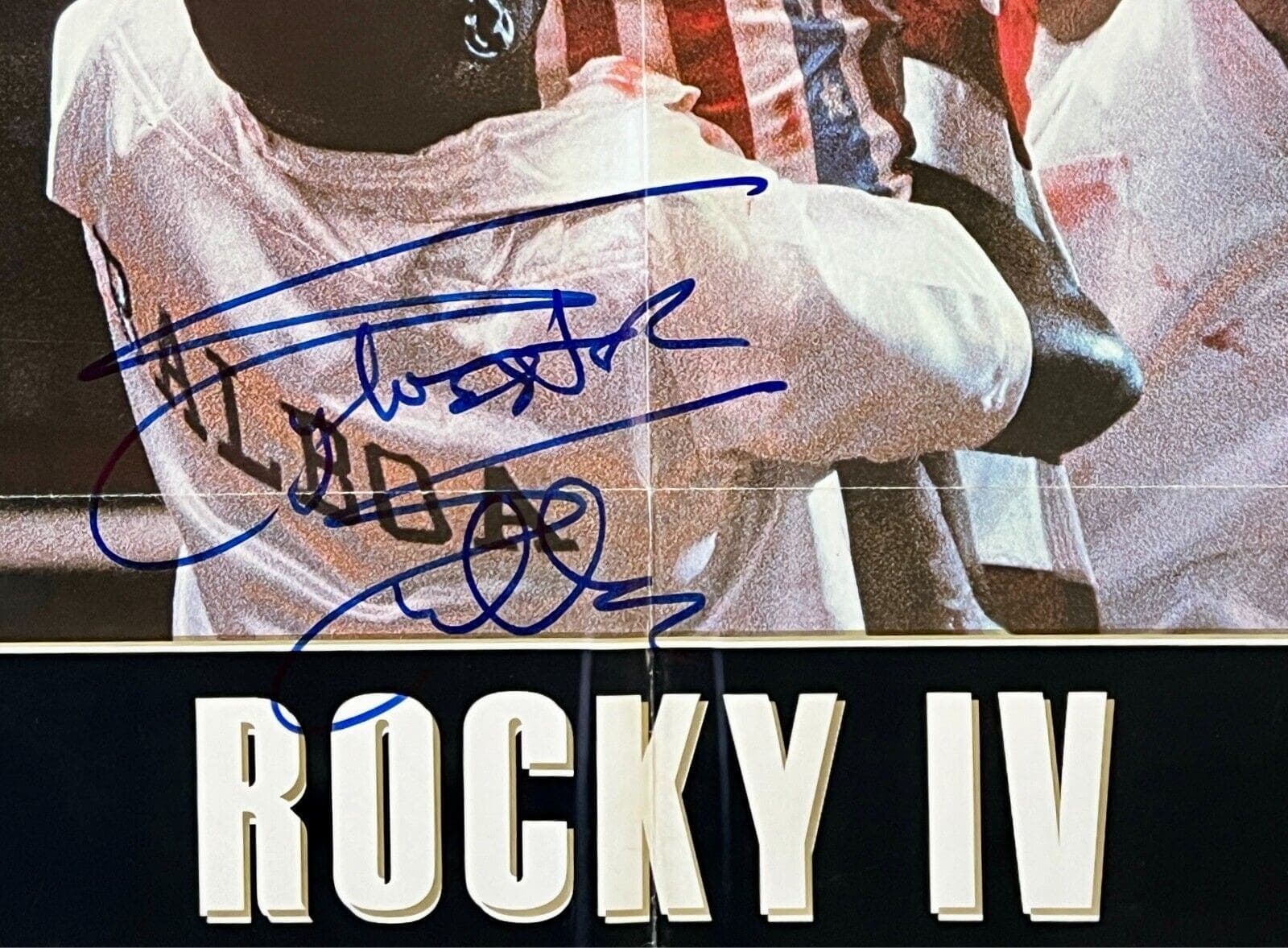 Sylvester Stallone Signed First Rocky IV Original Movie 27×41 Poster BAS AC67503 Other 27x41-sylvester-stallone-first-rocky-iv-original, view 2, supplier stock photo