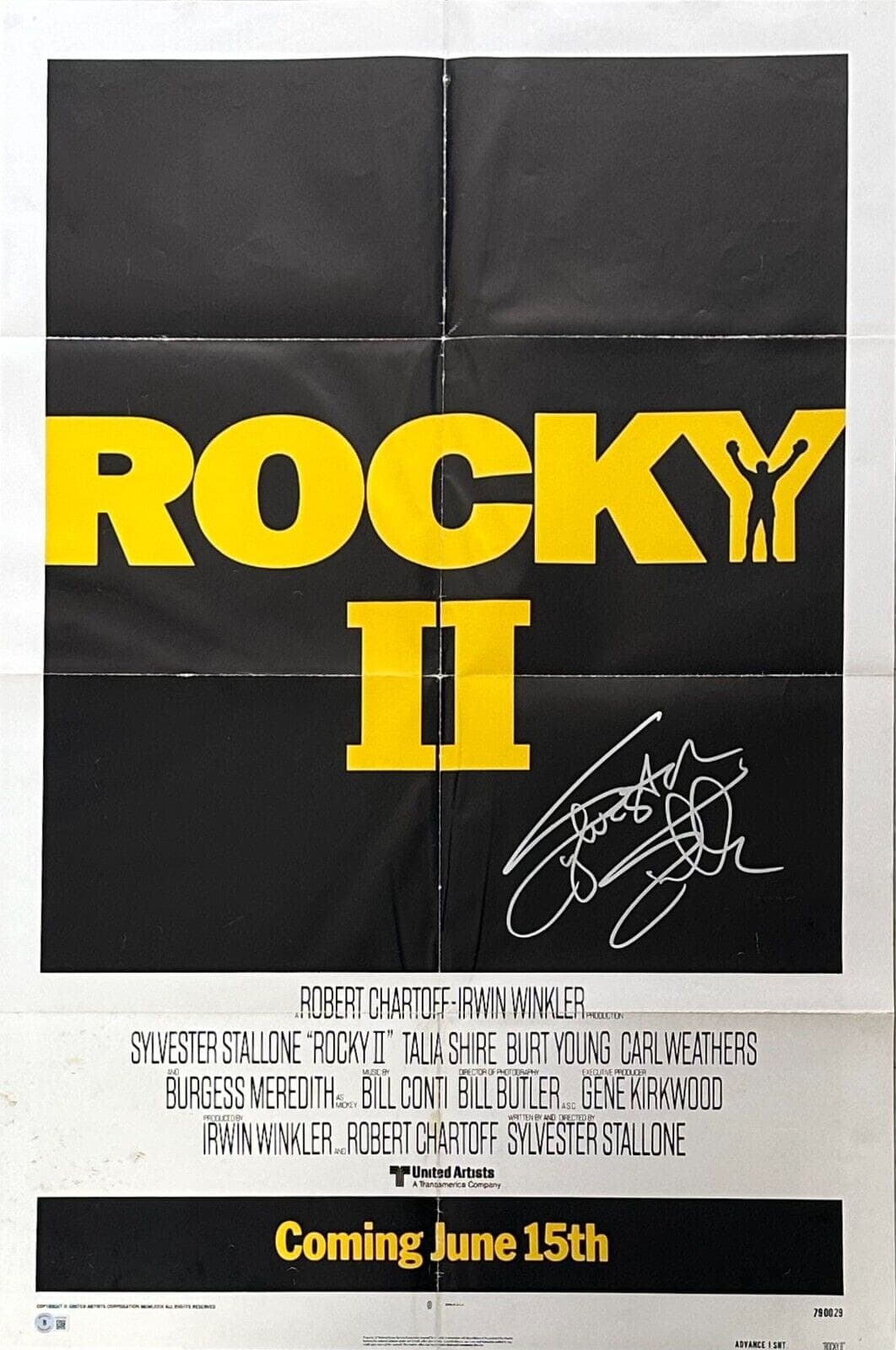 Sylvester Stallone Signed Rocky II Original Movie 27×41 Poster BAS AC67500 Other 27x41-sylvester-stallone-rocky-ii-original-movie, supplier stock photo