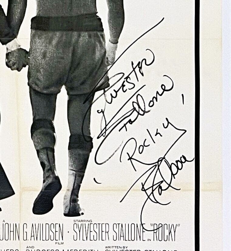 Sylvester Stallone Signed Rocky Original 21×47 Linen-Backed Poster BAS AC29823 Other 21x47-sylvester-stallone-rocky-original-21-47, view 2, supplier stock photo