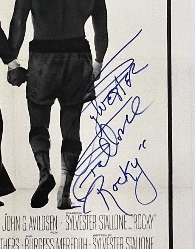 Sylvester Stallone Signed Rocky Original 21×47 Linen-Backed Poster BAS AC29822 Other 21x47-sylvester-stallone-rocky-original-21-47, view 2, supplier stock photo