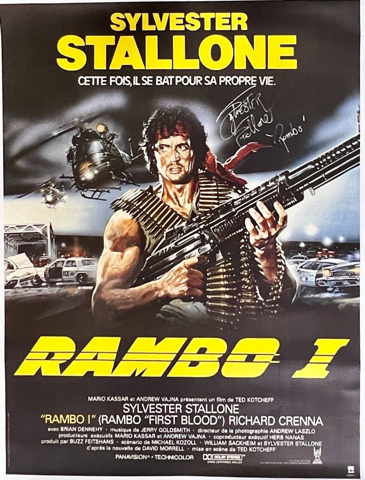 Sylvester Stallone Signed Rambo I Original 46×62 Linen-Backed Poster BAS AC29826 Sylvester Stallone Other 46x62-sylvester-stallone-rambo-original-46-62, supplier stock photo