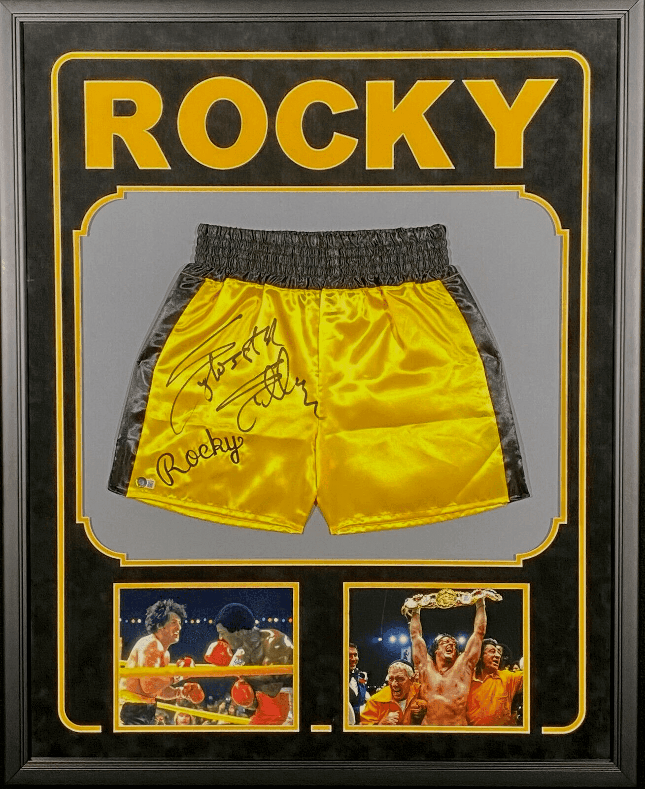 Sylvester Stallone Signed Rocky III Framed Trunks Beckett Authenticated Sylvester Stallone Other sylvester-stallone-rocky-iii-framed-trunks, supplier stock photo
