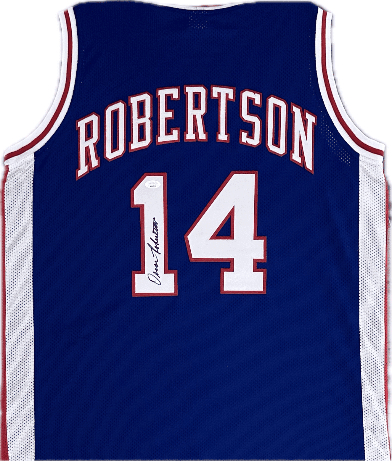 Oscar Robertson Signed Autographed Custom Blue Jersey JSA Authentication Oscar Robertson Jersey oscar-robertson-blue, supplier stock photo