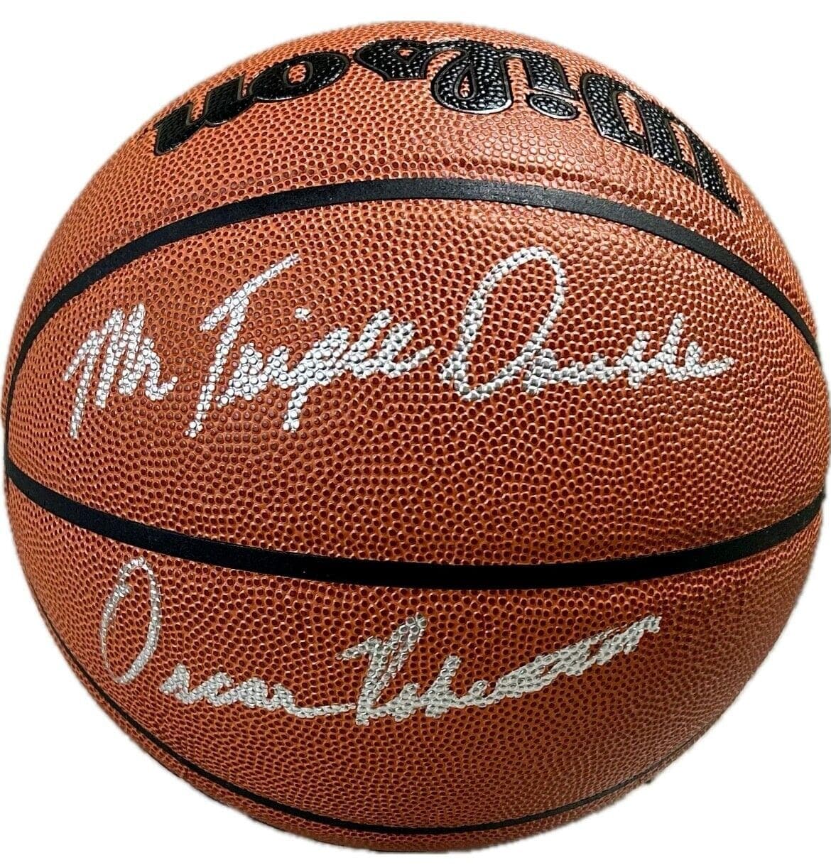 Oscar Robertson Signed Autographed Wilson Basketball JSA Auth. Mr. Triple Double Oscar Robertson Ball oscar-robertson-wilson-basketball-auth-mr, supplier stock photo