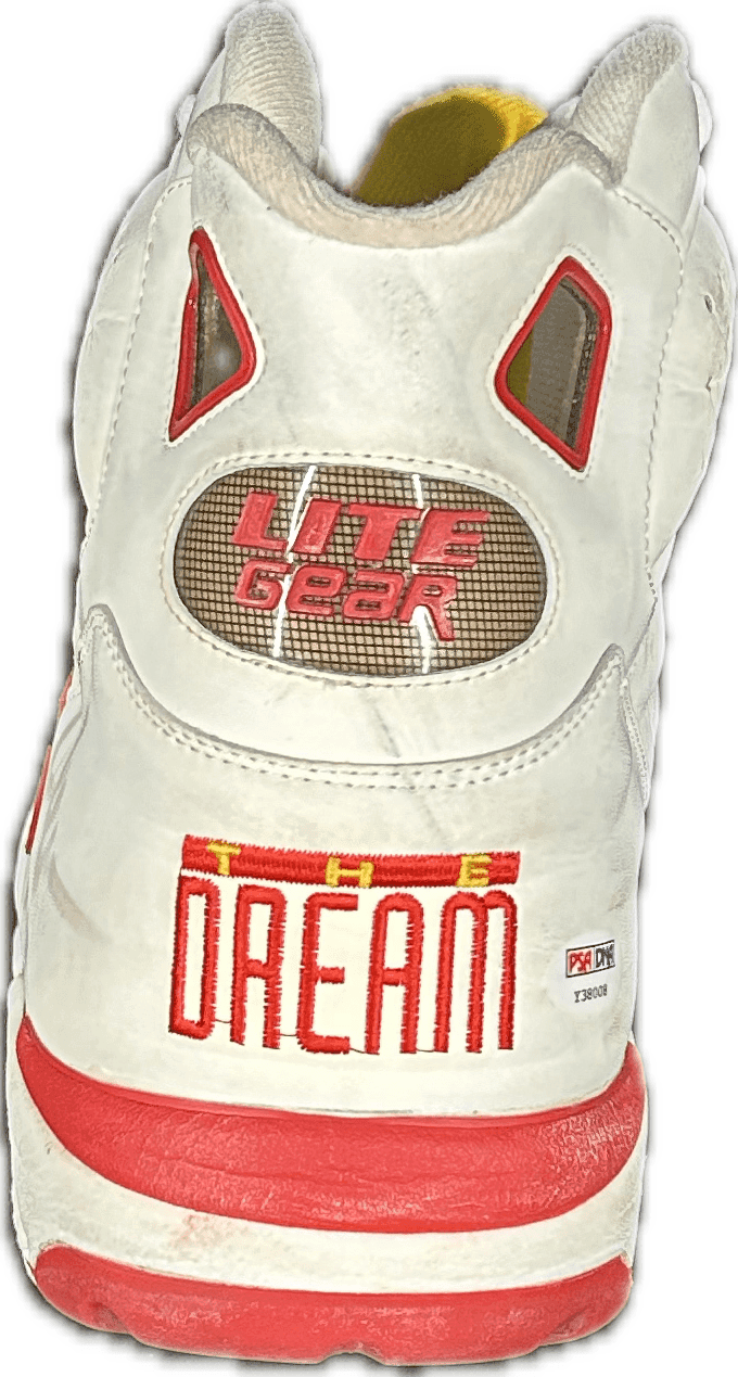 Hakeem “The Dream” Olajuwon Signed 1992 Game-Worn Pair of Lite Gear Shoes Other hakeem-dream-olajuwon-1992-game-worn, Houston Rockets, view 12, supplier stock photo
