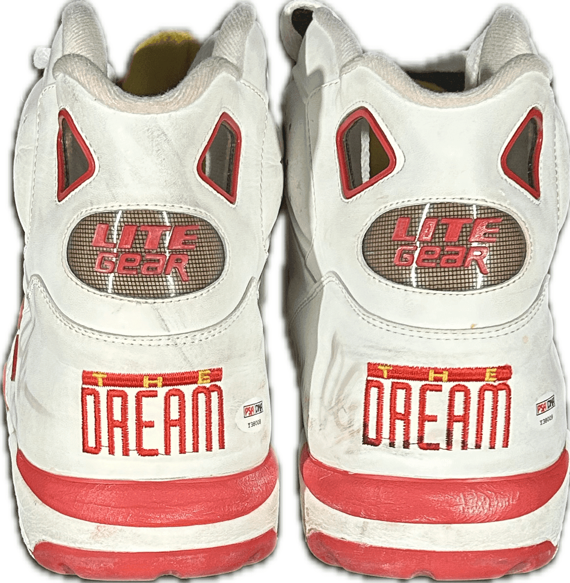 Hakeem “The Dream” Olajuwon Signed 1992 Game-Worn Pair of Lite Gear Shoes Other hakeem-dream-olajuwon-1992-game-worn, Houston Rockets, view 2, supplier stock photo