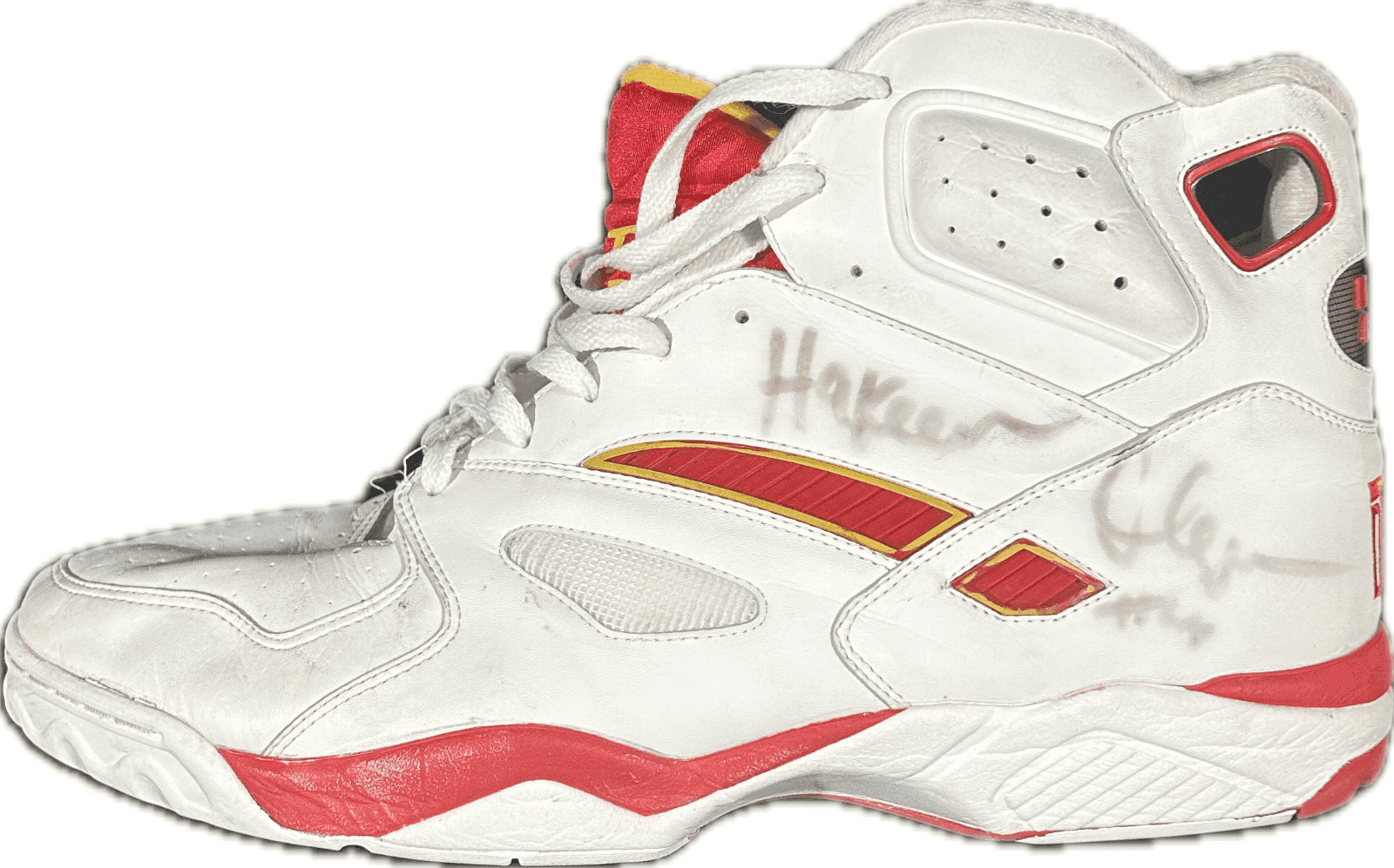 Hakeem “The Dream” Olajuwon Signed 1992 Game-Worn Pair of Lite Gear Shoes Other hakeem-dream-olajuwon-1992-game-worn, Houston Rockets, view 9, supplier stock photo