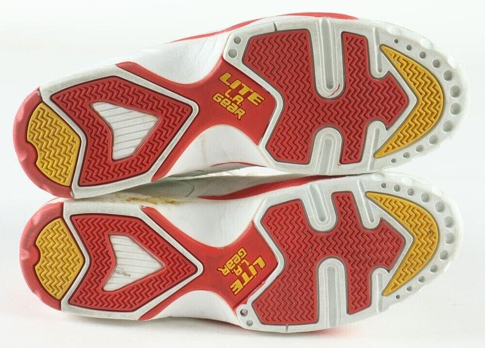 Hakeem “The Dream” Olajuwon Signed 1992 Game-Worn Pair of Lite Gear Shoes Other hakeem-dream-olajuwon-1992-game-worn, Houston Rockets, view 13, supplier stock photo