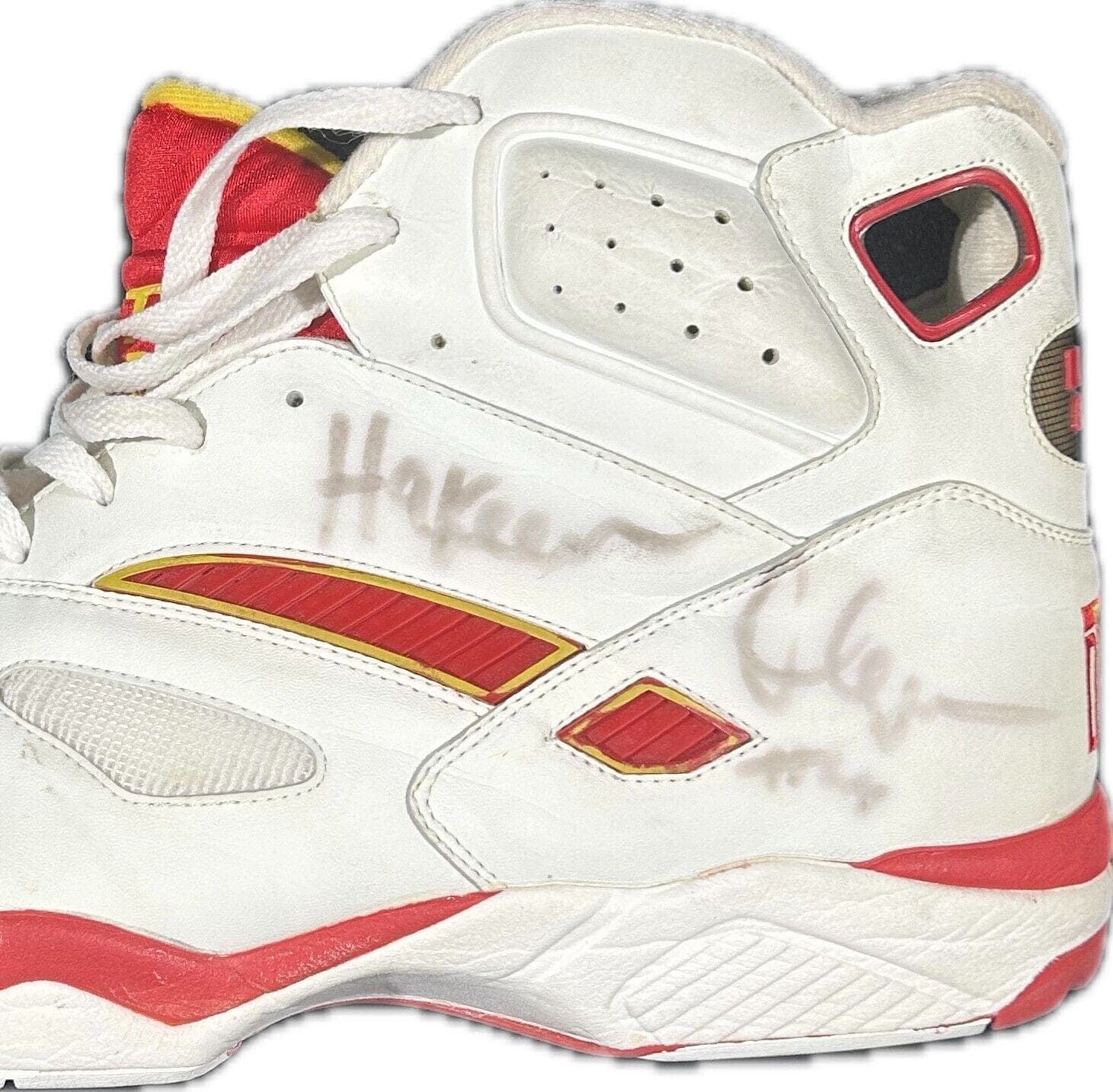 Hakeem “The Dream” Olajuwon Signed 1992 Game-Worn Pair of Lite Gear Shoes Other hakeem-dream-olajuwon-1992-game-worn, Houston Rockets, view 10, supplier stock photo