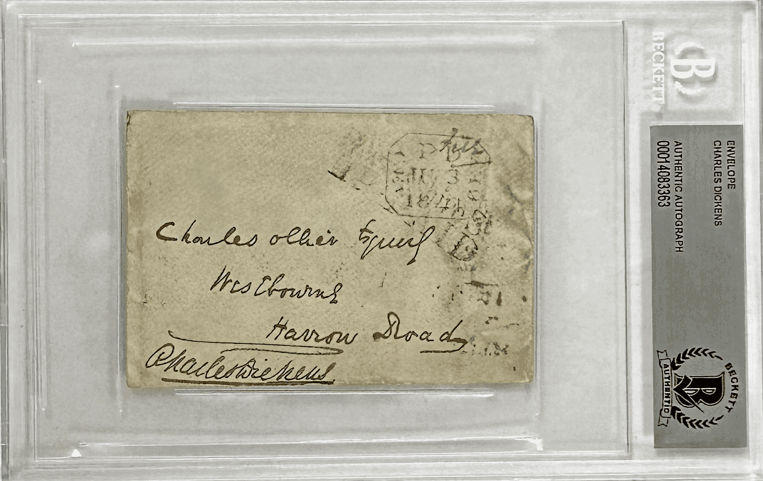 Charles Dickens Signed Autographed Envelope Beckett 14083363 Other charles-dickens-envelope-14083363, supplier stock photo