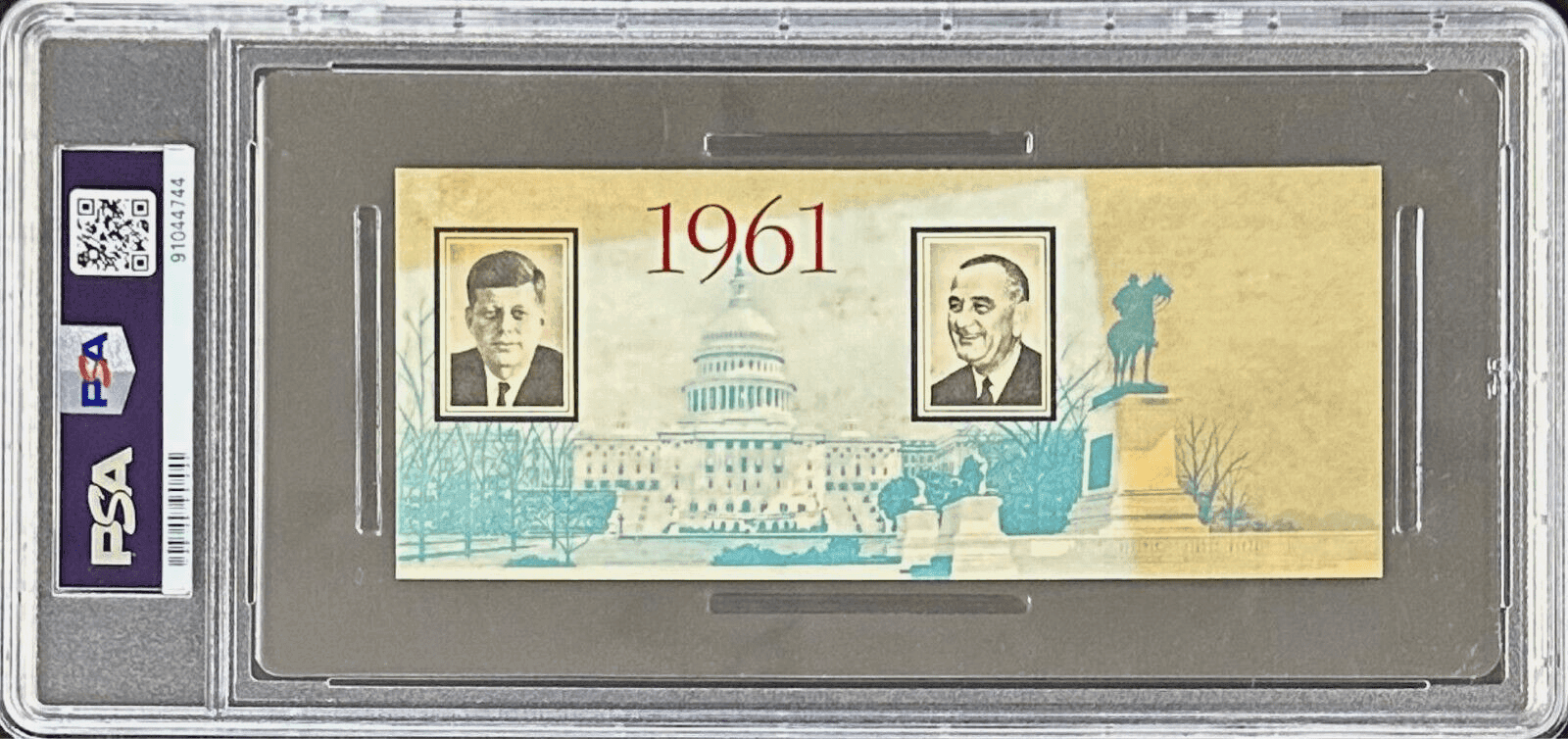 President John F Kennedy 1961 Presidential Inauguration Full Ticket PSA VG-EX 4 Ticket Stub president-john-kennedy-1961-presidential, view 4, supplier stock photo