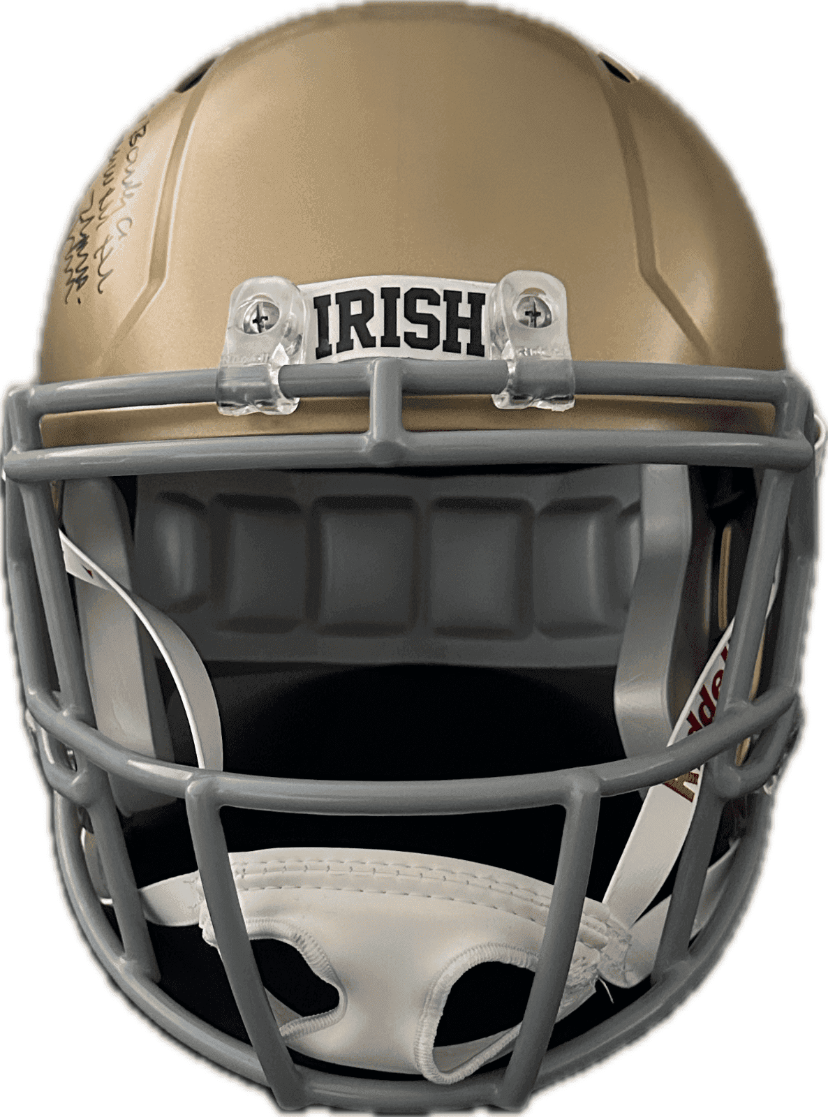 Helmet rudy-ruettiger-full-size-speed-quote, Notre Dame Fighting Irish, view 2, supplier stock photo