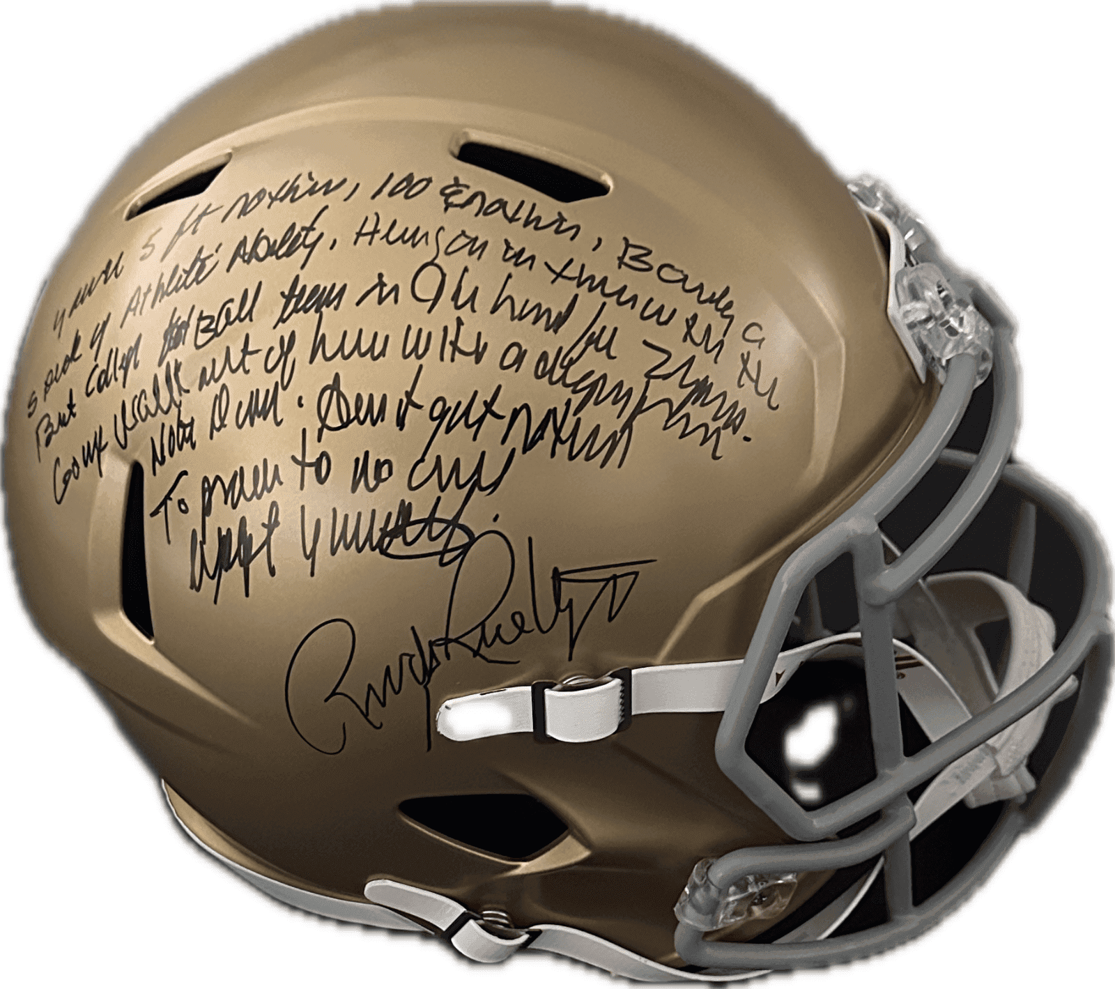 Helmet rudy-ruettiger-full-size-speed-quote, Notre Dame Fighting Irish, supplier stock photo
