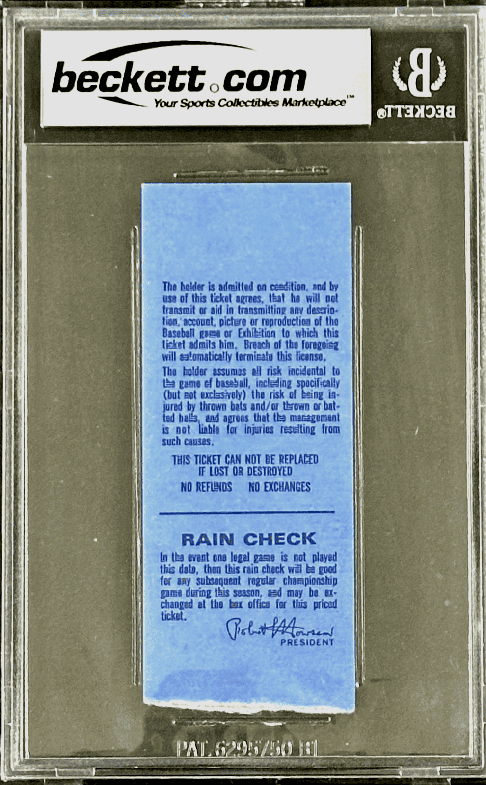 Pete Rose Signed 1st Game and Game 44 of NL Record Hit Streak Tickets Stubs BAS Pete Rose Ticket Stub 1st-game-44-nl-record-hit, Cincinnati Reds, view 3, supplier stock photo