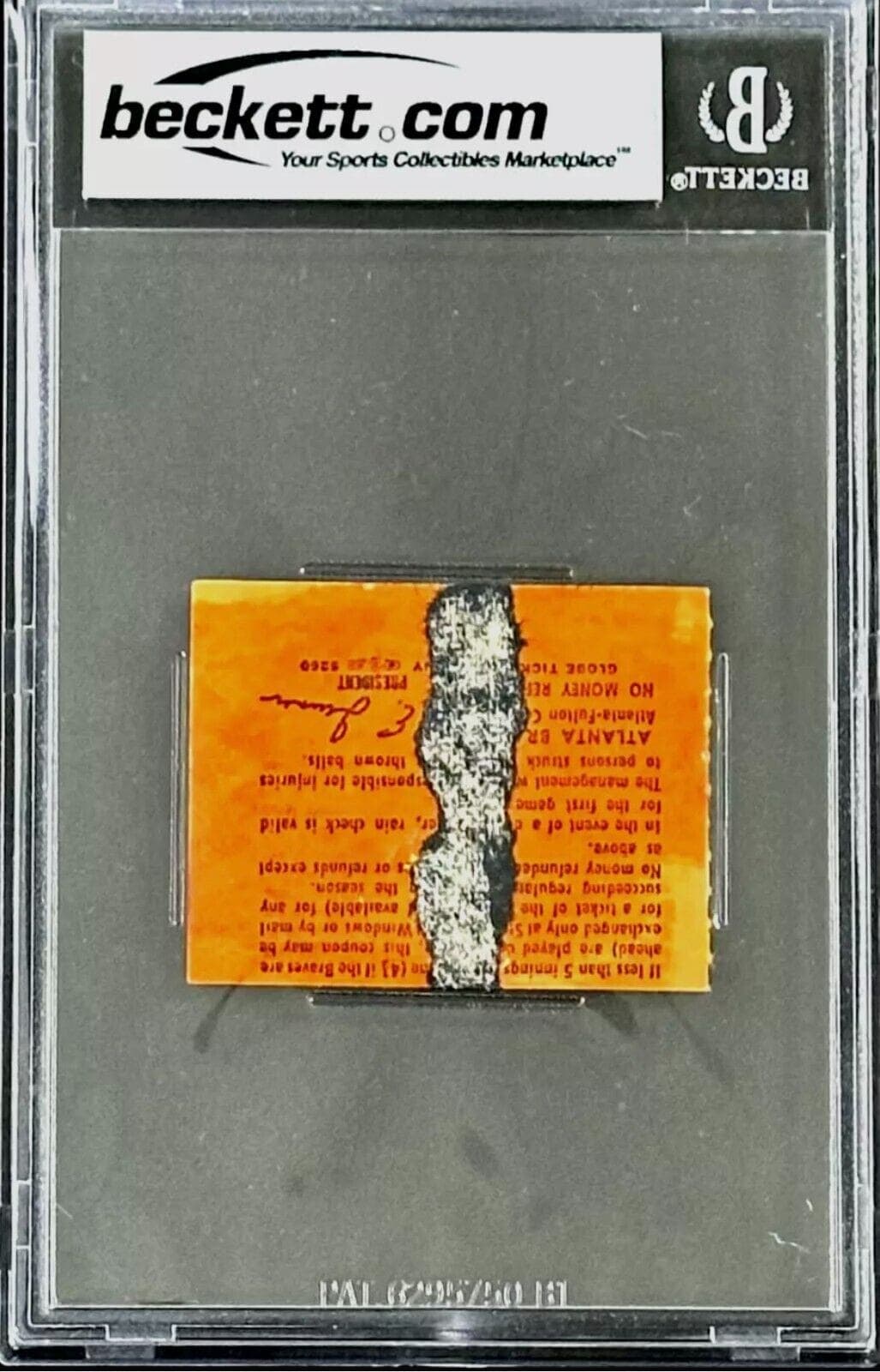 Pete Rose Signed 1st Game and Game 44 of NL Record Hit Streak Tickets Stubs BAS Pete Rose Ticket Stub 1st-game-44-nl-record-hit, Cincinnati Reds, view 5, supplier stock photo